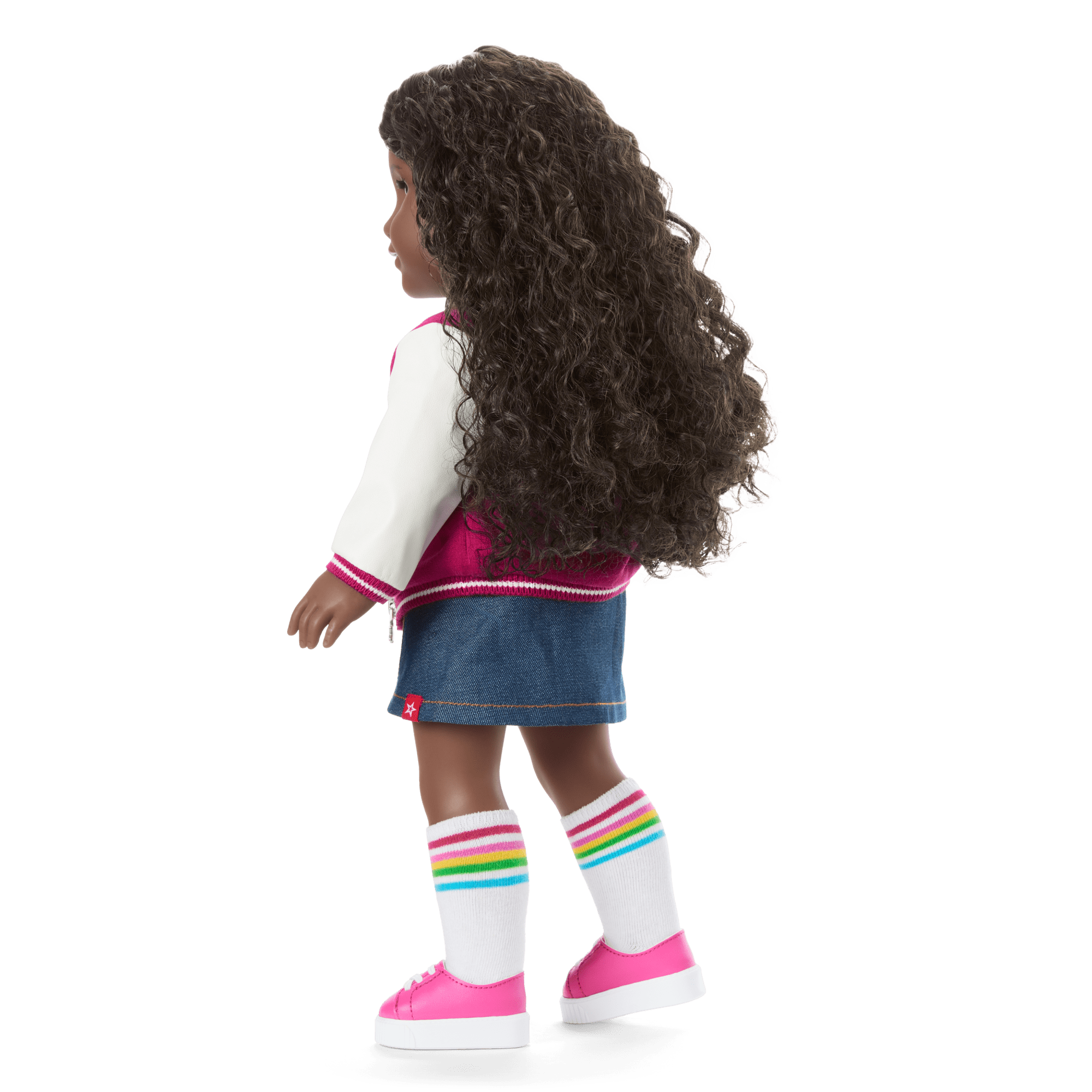 Truly Me™ 18-inch Doll #127 with curly dark-brown hair - Image 4