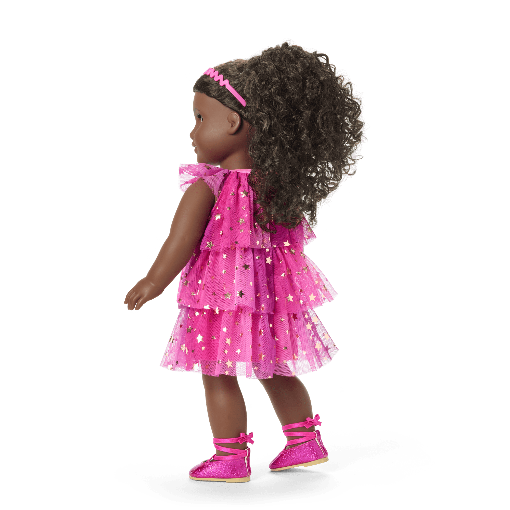 Pink Party-Ready Dress for 18-inch Dolls - Image 3