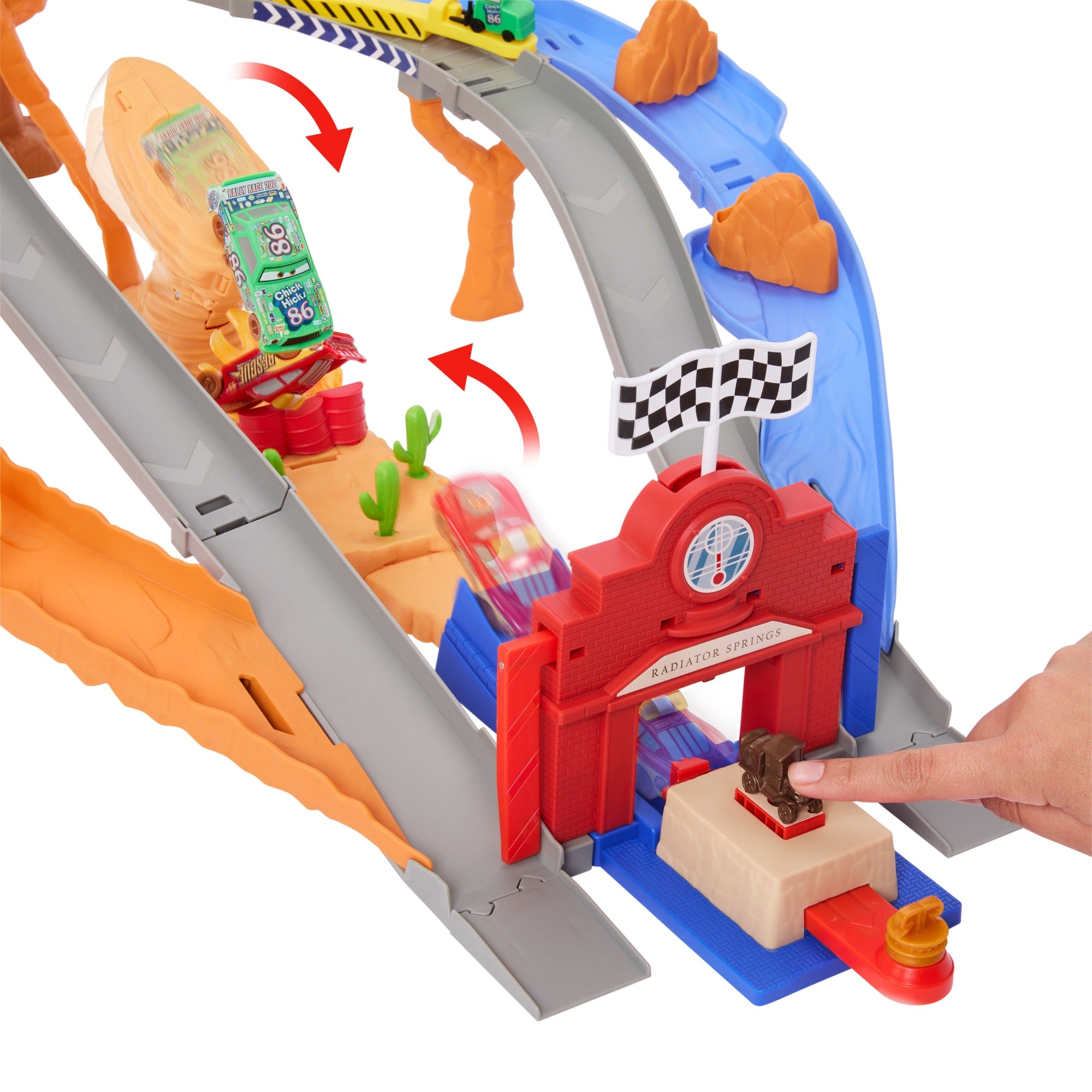 Cars Coffret Piste de Course Rescue Road Course de Radiator Springs - Image 5
