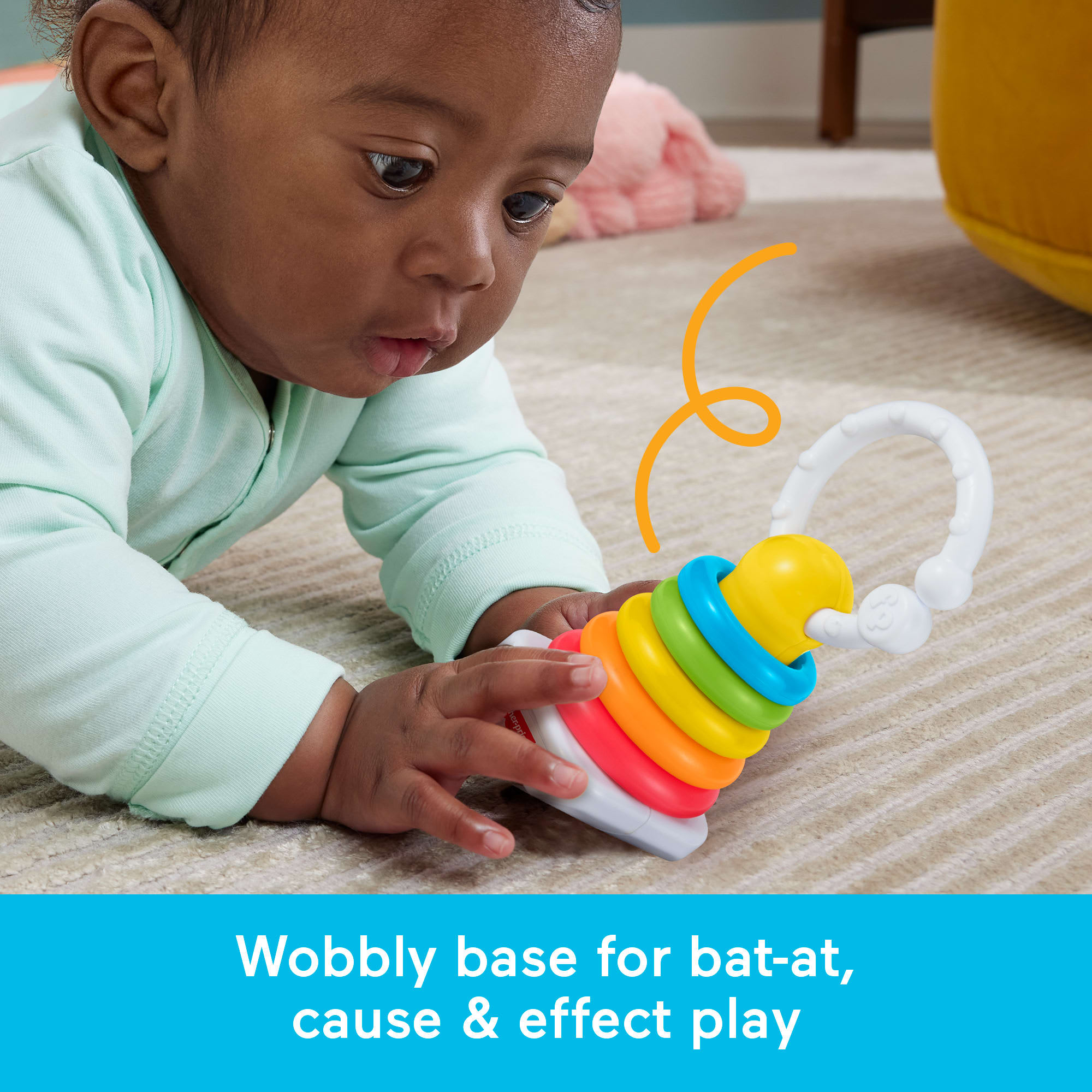 Fisher-Price Newborn Classic 2-Pack. Baby Rattle & Sensory Activity Toys For Developmental Play - Image 4