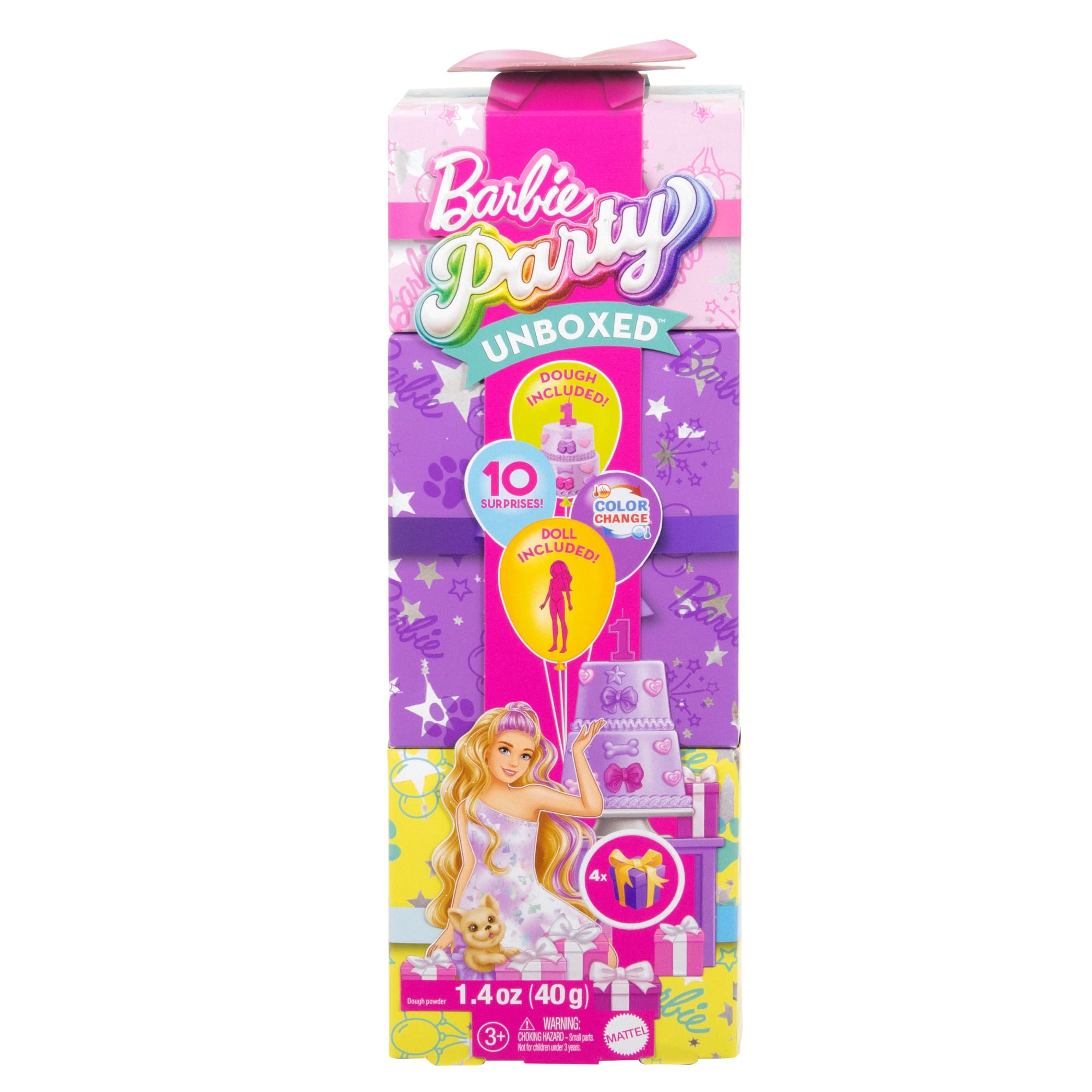 Barbie Party Unboxed Boneca Festa de Animais Vestido Azul - Image 6