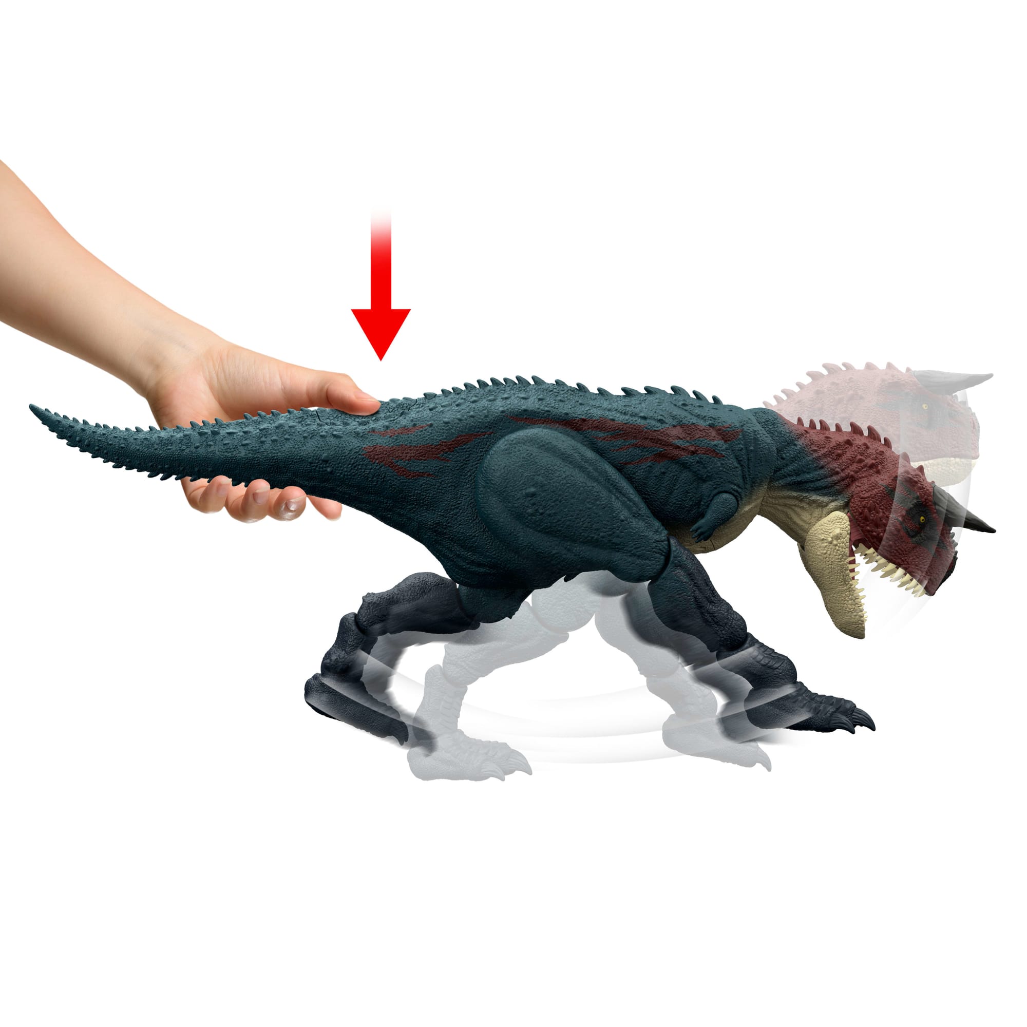 Jurassic World Dinosaurio de Juguete Dinosaurio Embiste y Muerde - Image 5