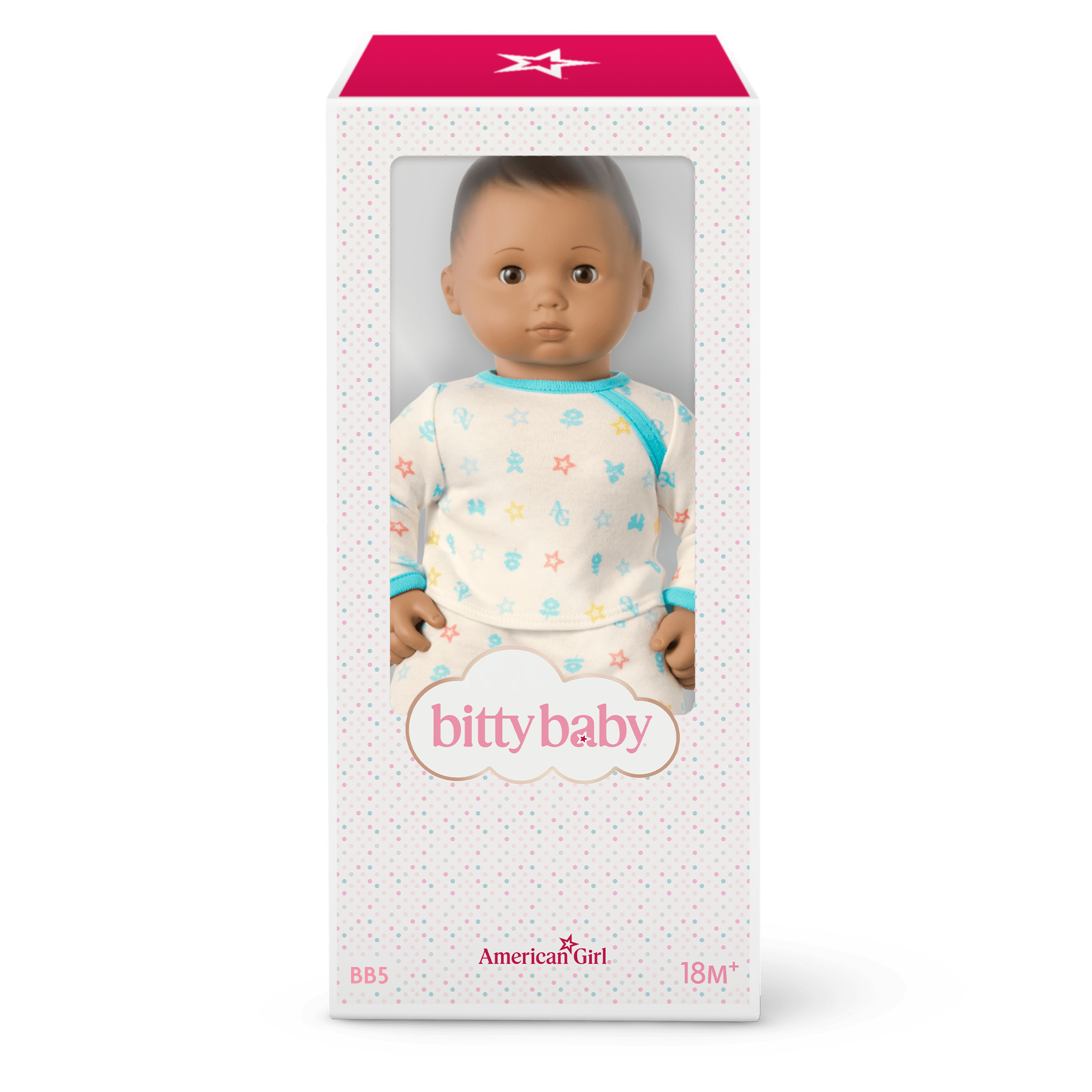 Bitty Baby® Doll #5 with dark-brown hair in Pastel Blue - Image 8