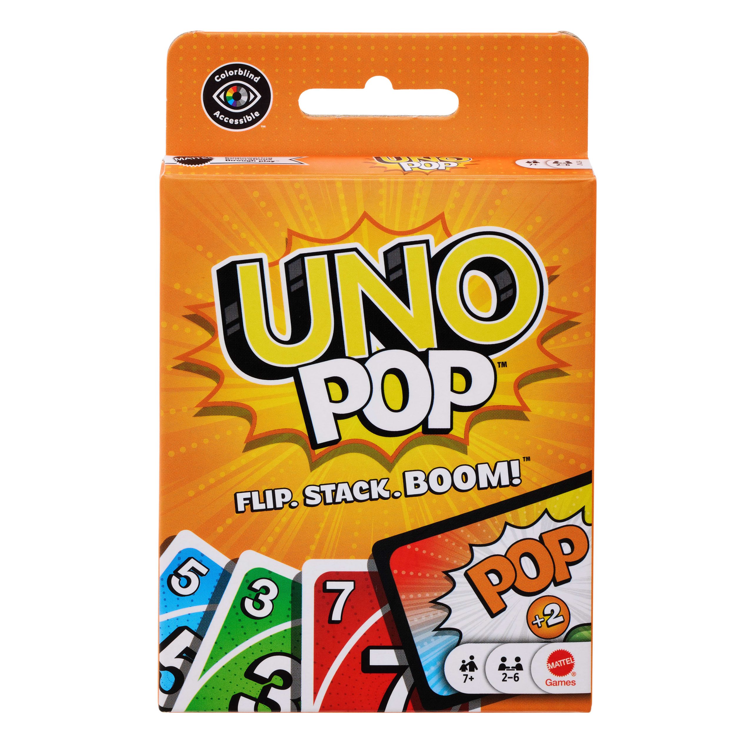 UNO Pop Card Game For Kids. Adult & Family Nights. 2-6 Players Ages 7+
