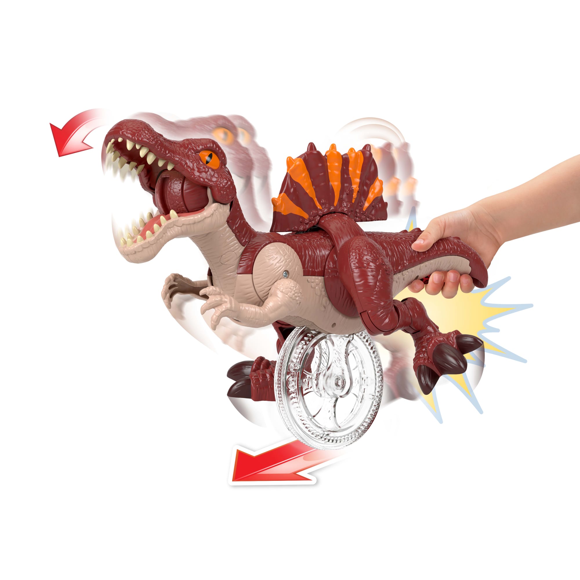 Imaginext Jurassic World Dinossauro de Brinquedo Rebirth Spinosaurus Corredor - Image 2