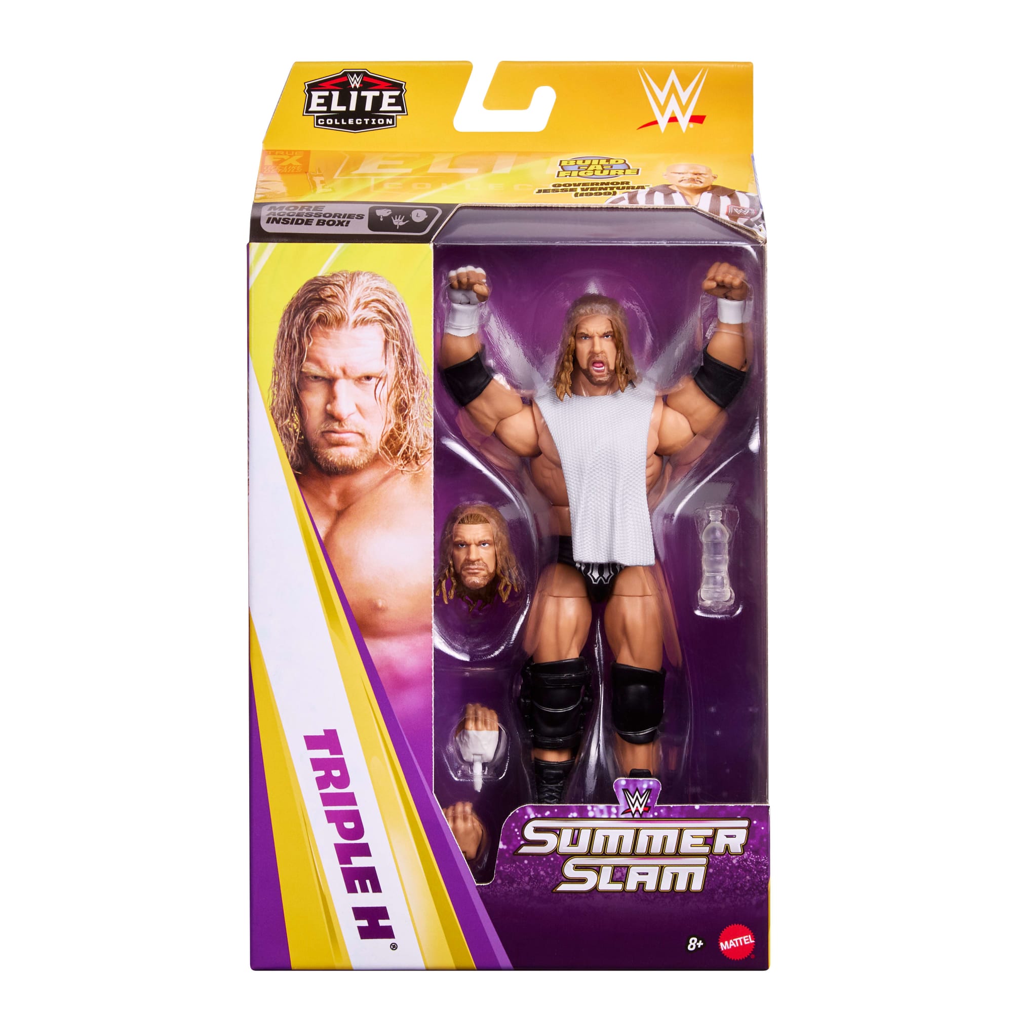 WWE Elite Collection Premium Live Event Triple H Action Figure Set. Summerslam Series Collectible - Image 5