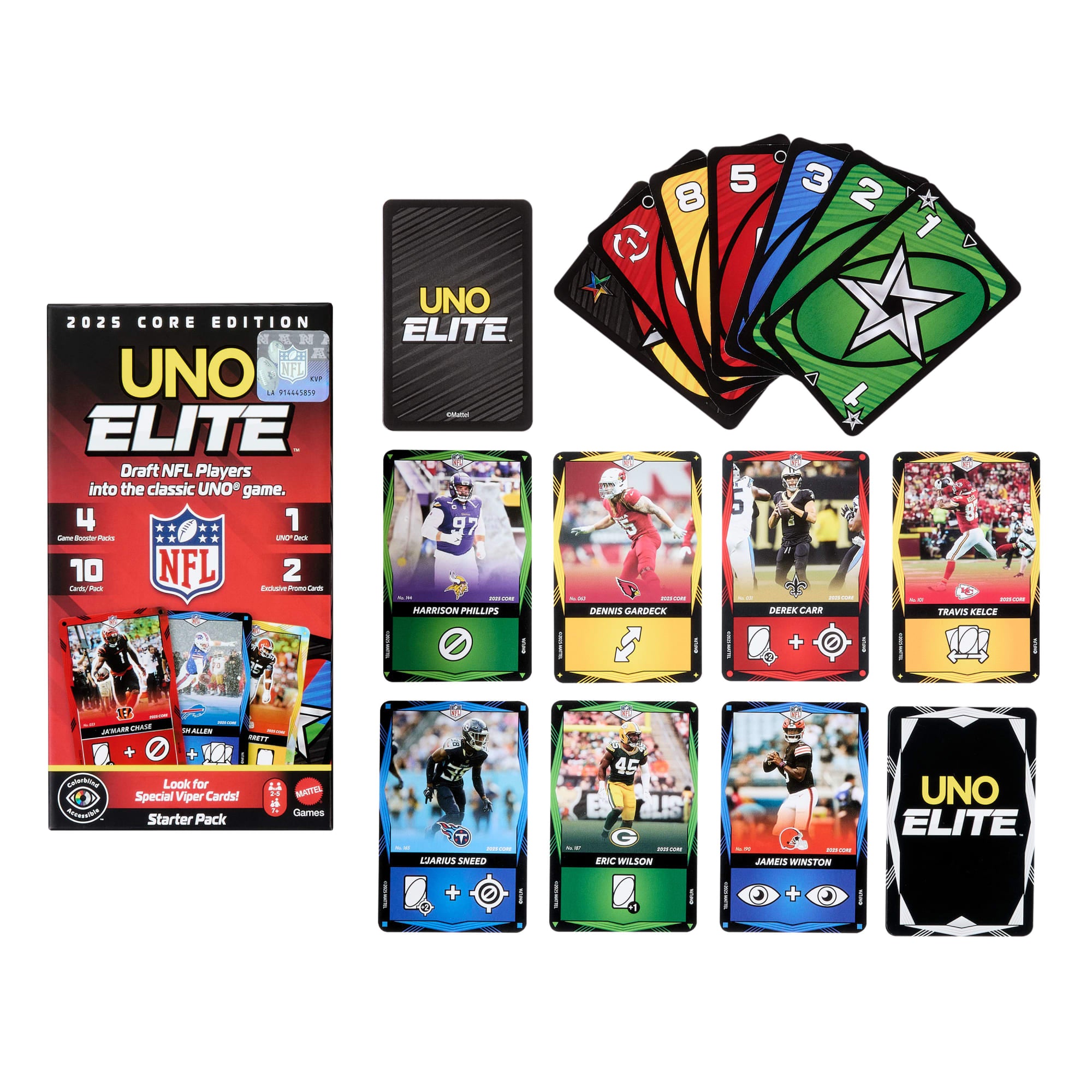 Uno Elite™ Nfl Édition de Base 2025 Coffret de Départ - Image 3