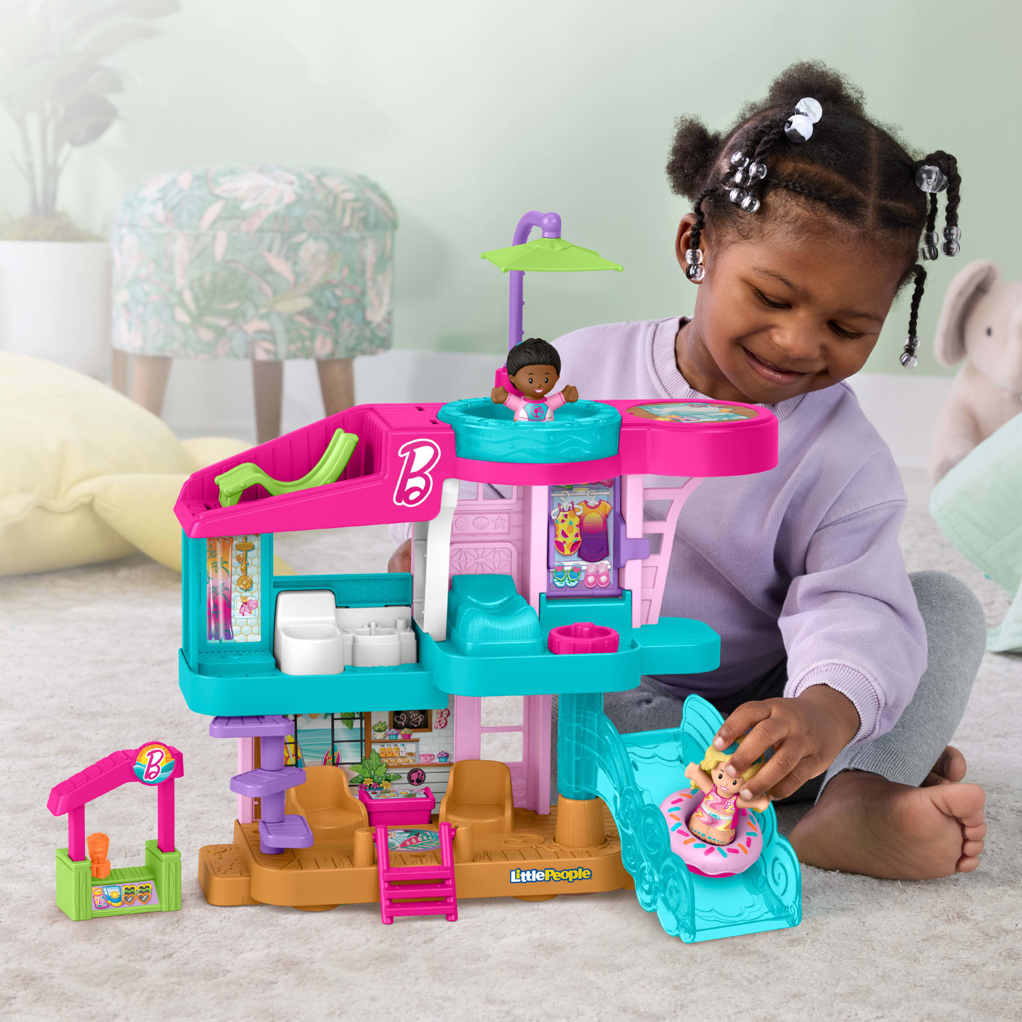 Fisher-Price Coffret Maison de Plage Barbie Little People® - Image 2