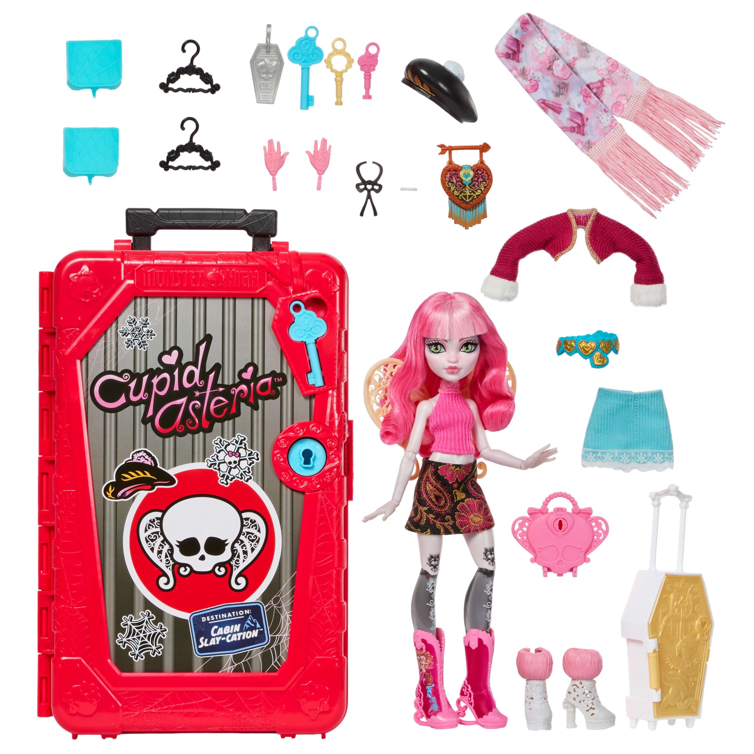 Monster High Skulltimate Secrets Cabin Slay-Cation Playset. Cupid Asteria Doll And Accessories - Image 6