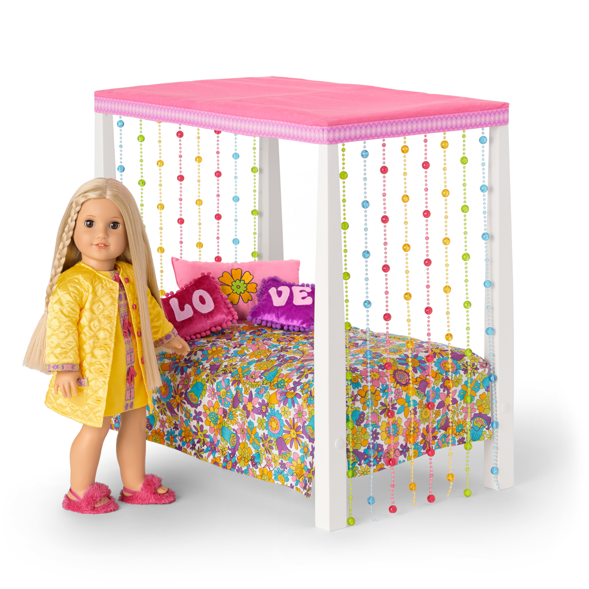 Julie's™ Groovy Bed & Bedding for 18-inch Dolls (Historical Characters) - Image 2