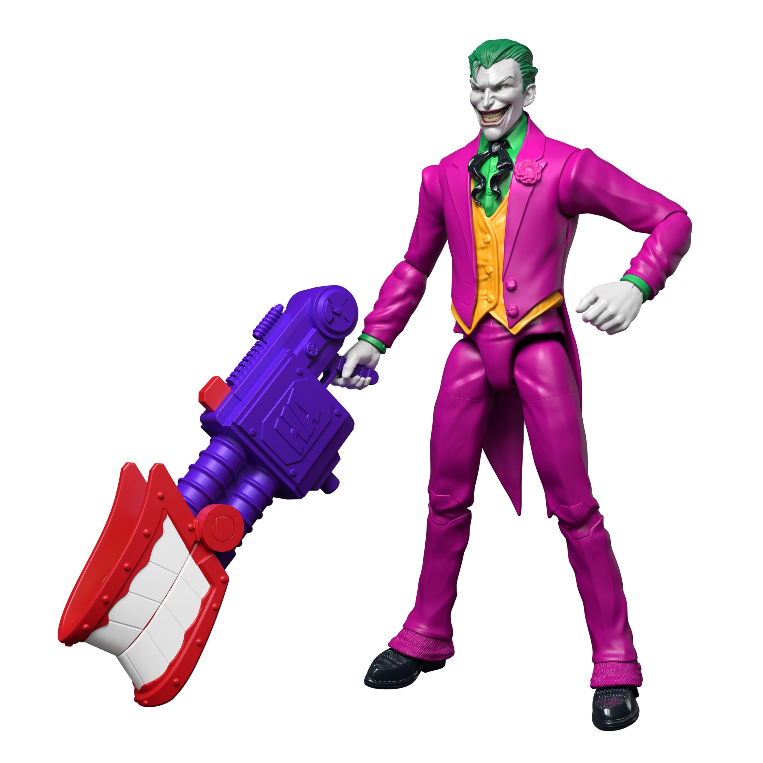 DC Premier 6.5 Inch The Joker Action Figure Series 1. 22 Articulations. Chatter Teeth Weapon