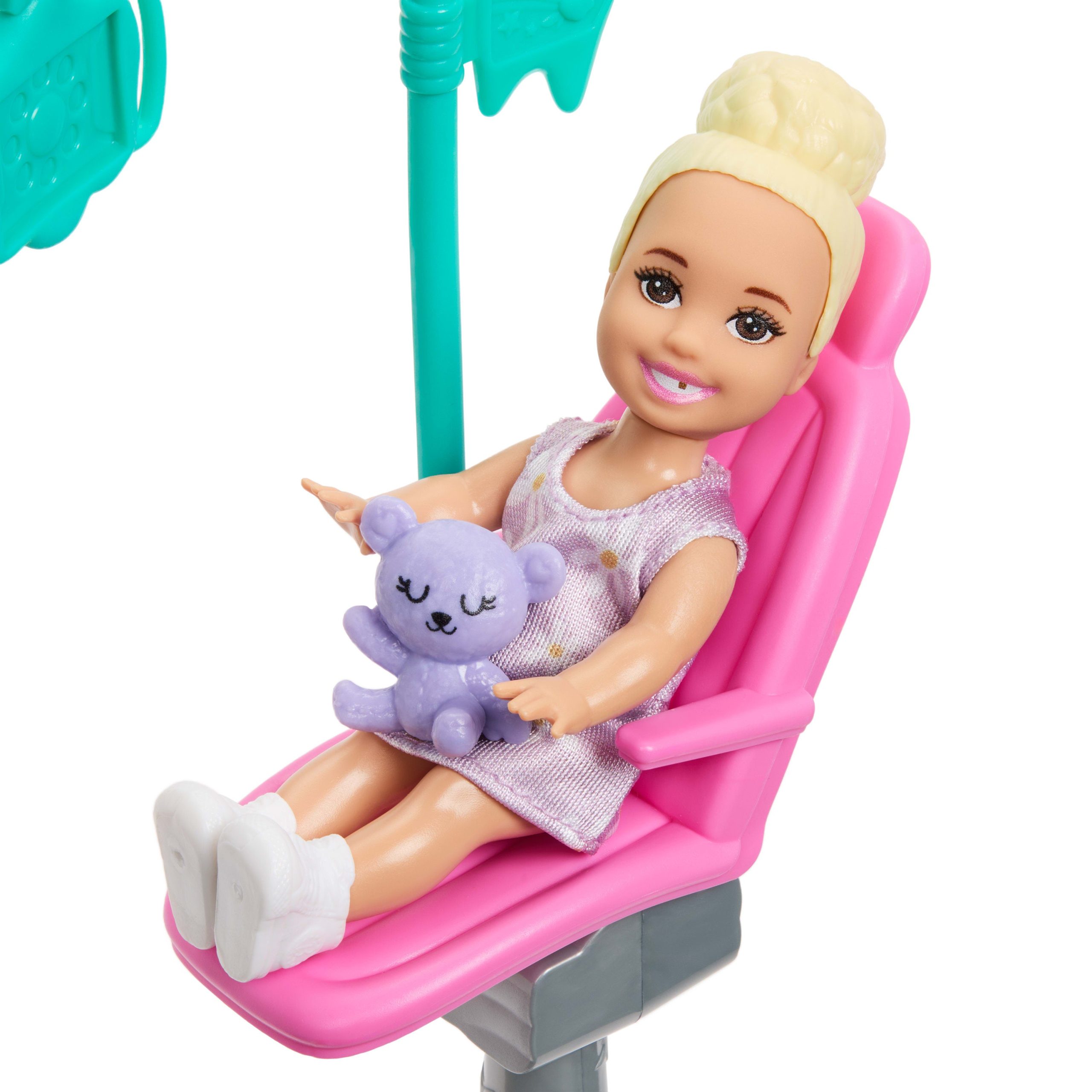 Barbie Careers Dentist Playset With Brunette Fashion Doll. Small Doll. Exam Chair & Accessories - Image 5