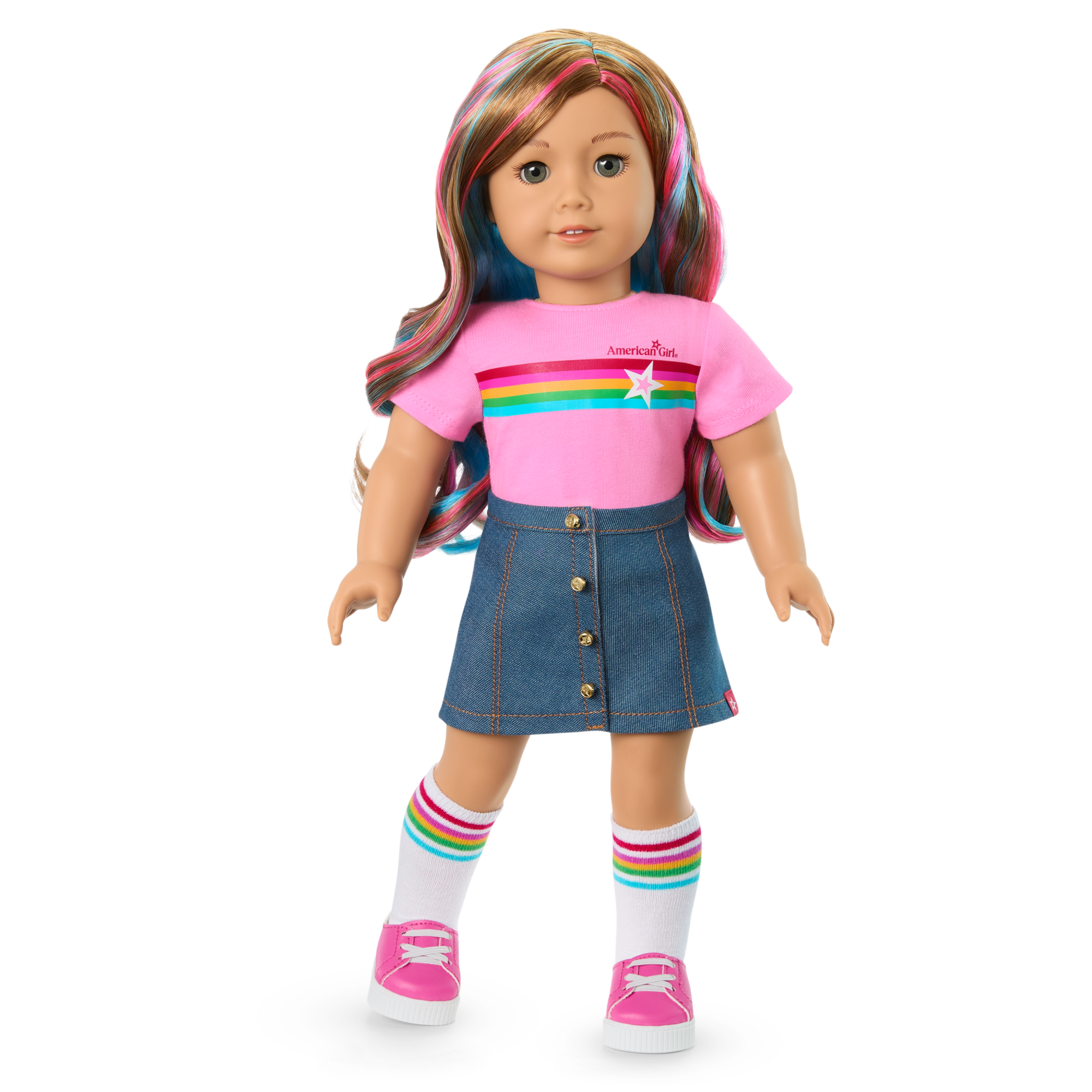 Truly Me™ 18-inch Doll #101 with wavy caramel hair - Image 11