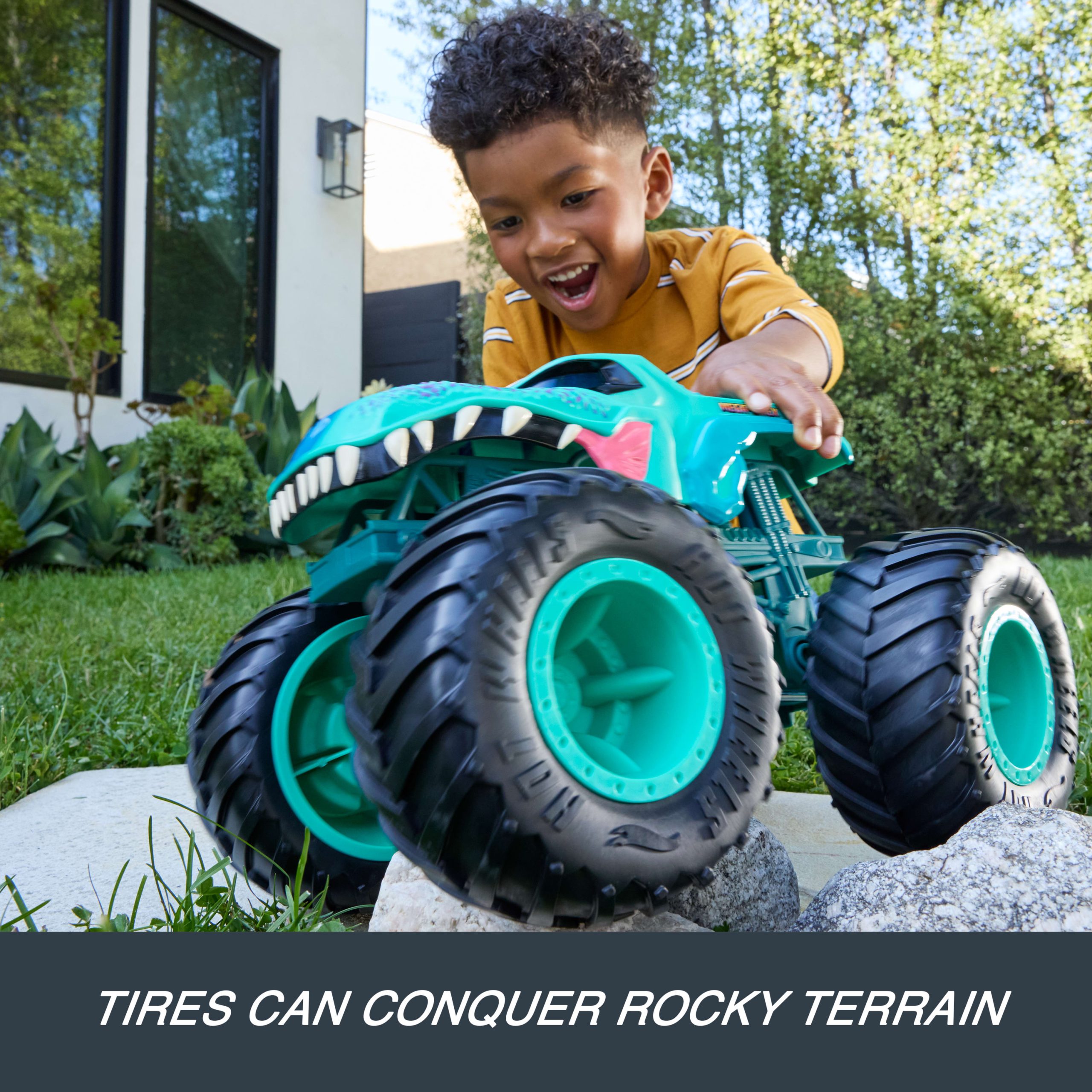 Hot Wheels Monster Trucks Colossal MEGA-Wrex Toy Truck. Large-Scale Vehicle With Big Wheels - Image 2