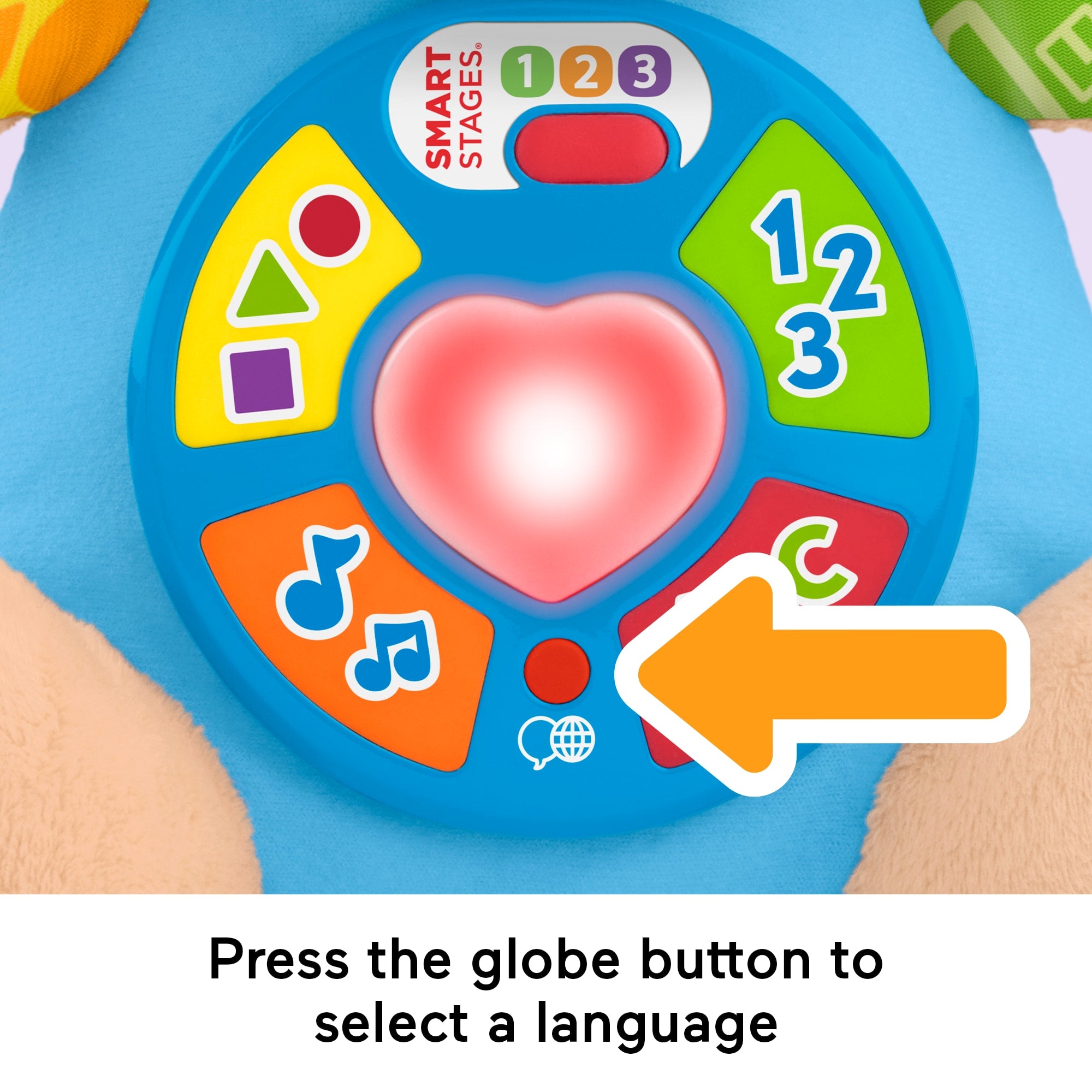 Fisher-Price Laugh & Learn Smart Stages Puppy Plush Baby Musical Learning Toy. Multilanguage Version - Image 3