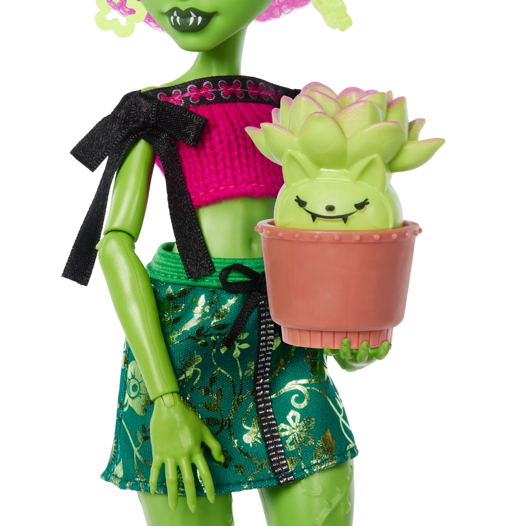 Monster High Self-Scare Secrets Venus Mcflytrap Fashion Doll With 13 Realistic Accessories - Image 2