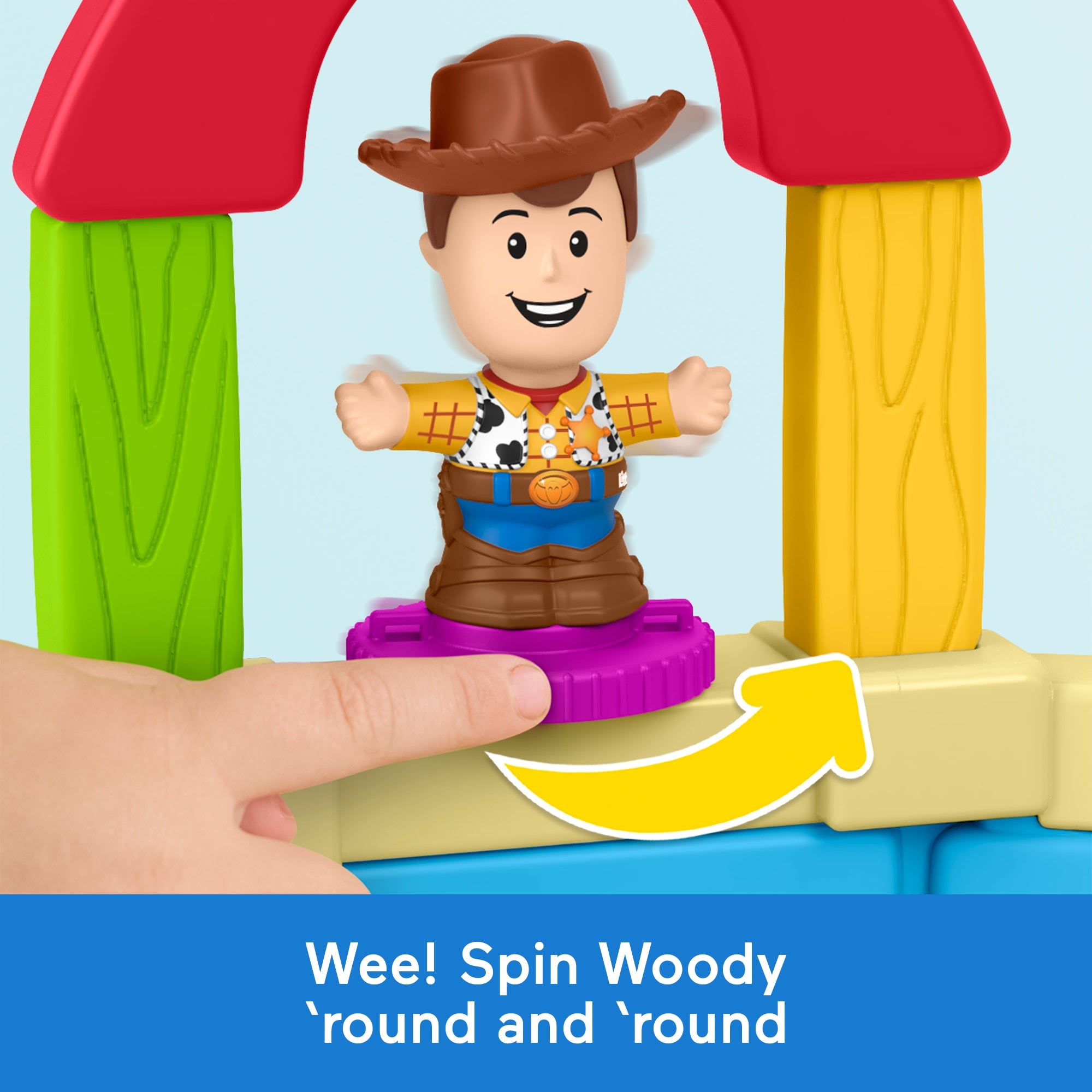 Fisher-Price Little People Disney & Pixar Toy Story Andy's Room Toddler Playset. Woody & RC Vehicle - Image 4
