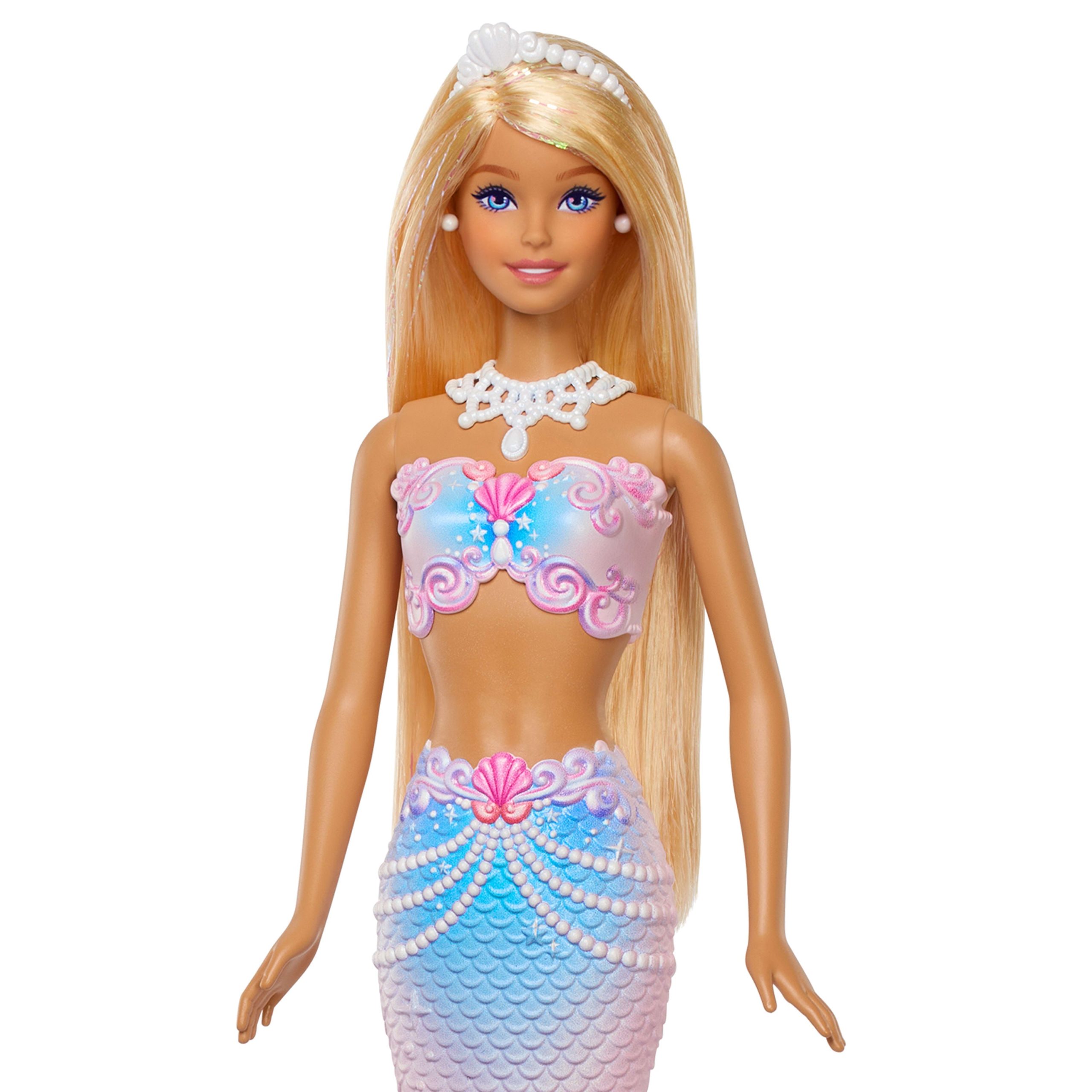Barbie Bubble Sparkle Mermaid Doll With Bubble-Making Feature. Includes Bubble Solution & Hairbrush - Image 5