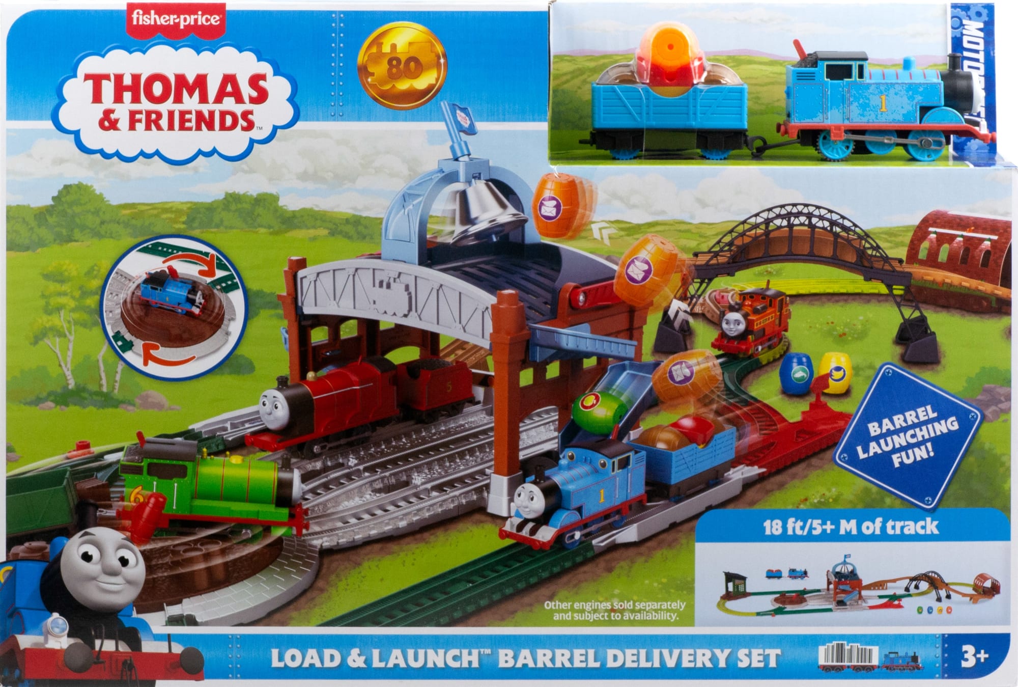 Thomas & Friends Pista de Juguete Motorizada ¡Entrega los Barriles! - Image 6