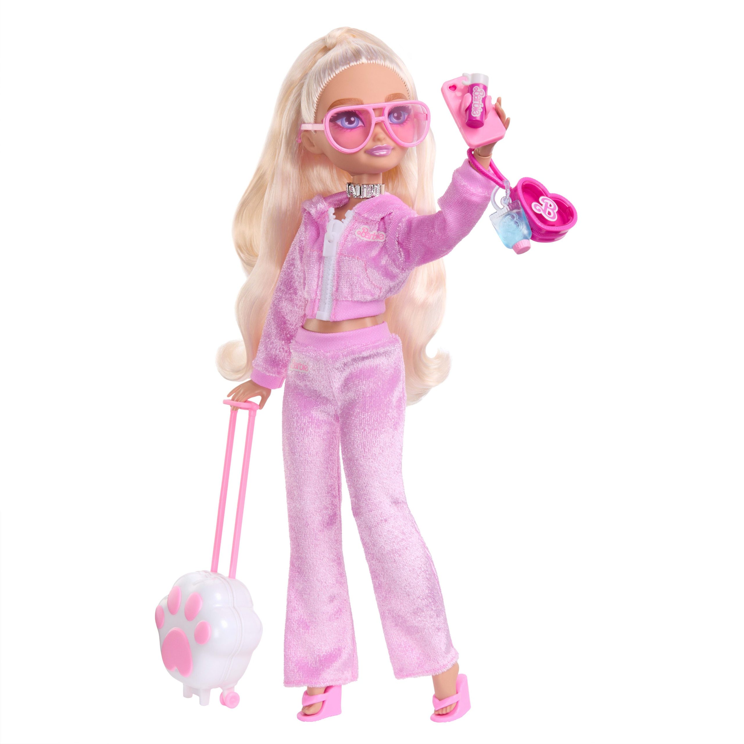 Barbie Dream Besties Weekend Getaway Malibu Fashion Doll With 7 Travel Themed Accessories - Image 5