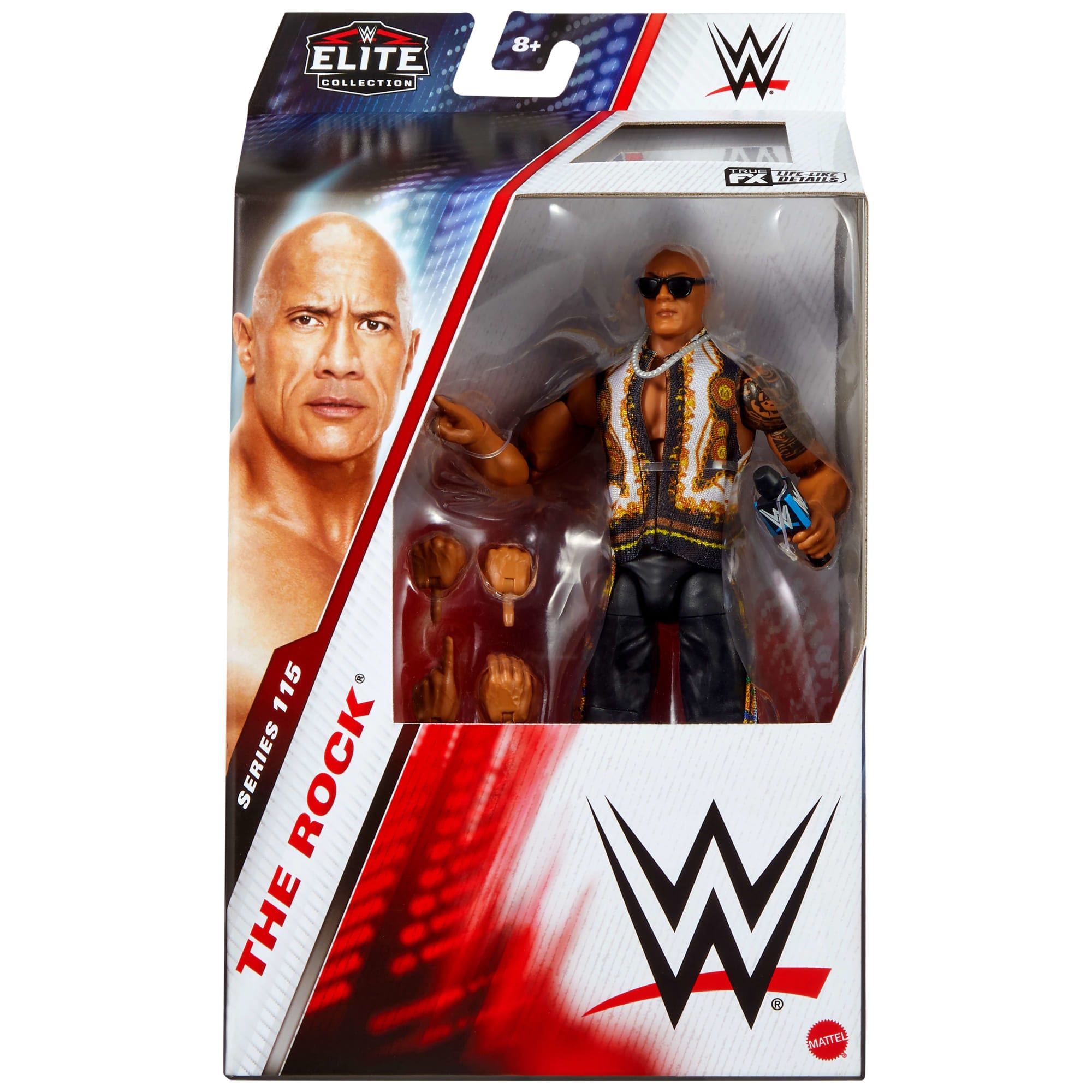 WWE Figura de Acción Elite The Rock gafas - Image 2