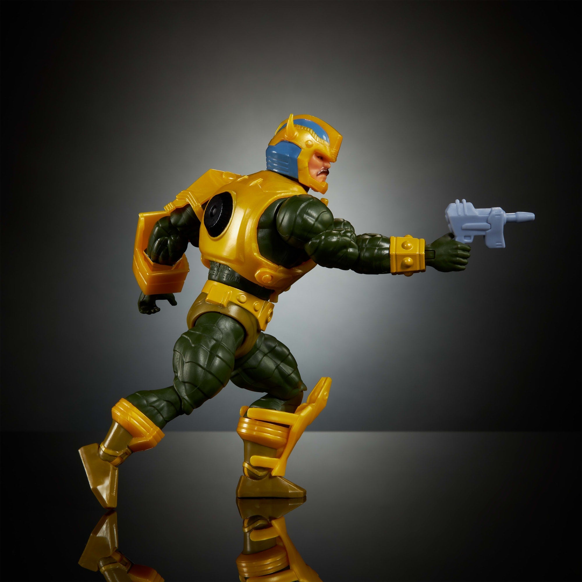 Masters Of Universe Origins & Transformers Bumblebee Armor Man At Arms Action Figure. MOTU 5.5 Inch Toy - Image 3