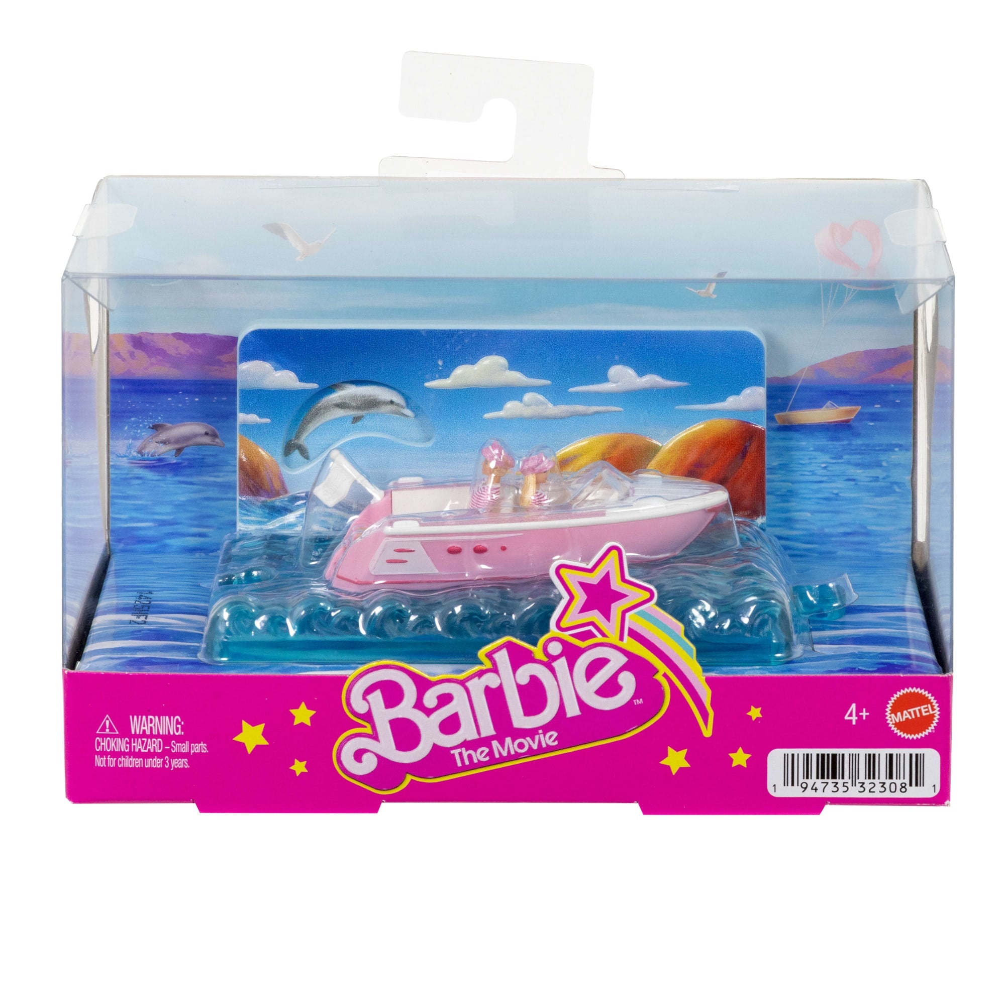 Barbie Mini BarbieLand Vehículo para Muñecas La Película Barbie y Ken en Bote - Image 4