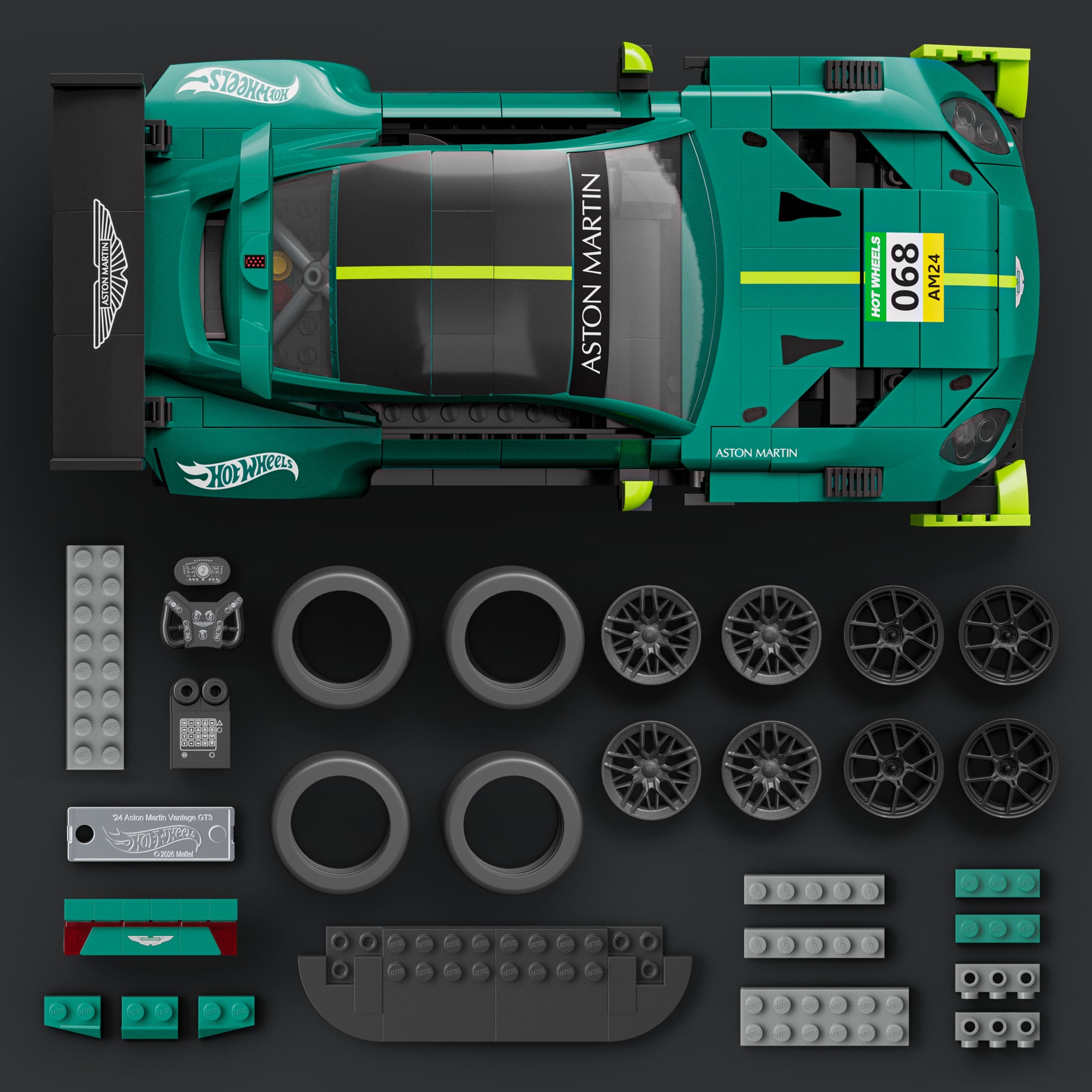 Mattel Brick Shop Mattel Brick Shop Jogo de Construção '24 Aston Martin Vantage GT3 - Image 5