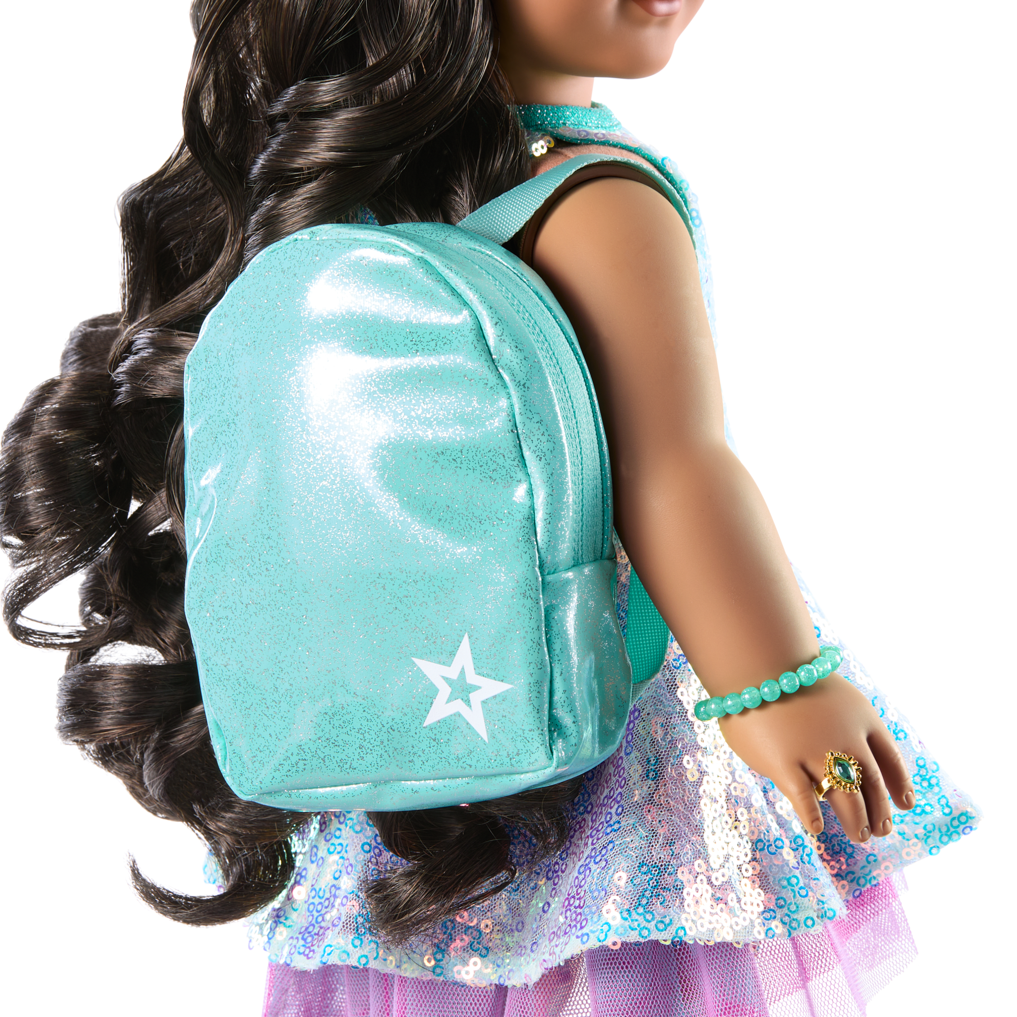 Shimmering Sea Turtle Backpack & Accessory Set for 18-inch Dolls - Image 5
