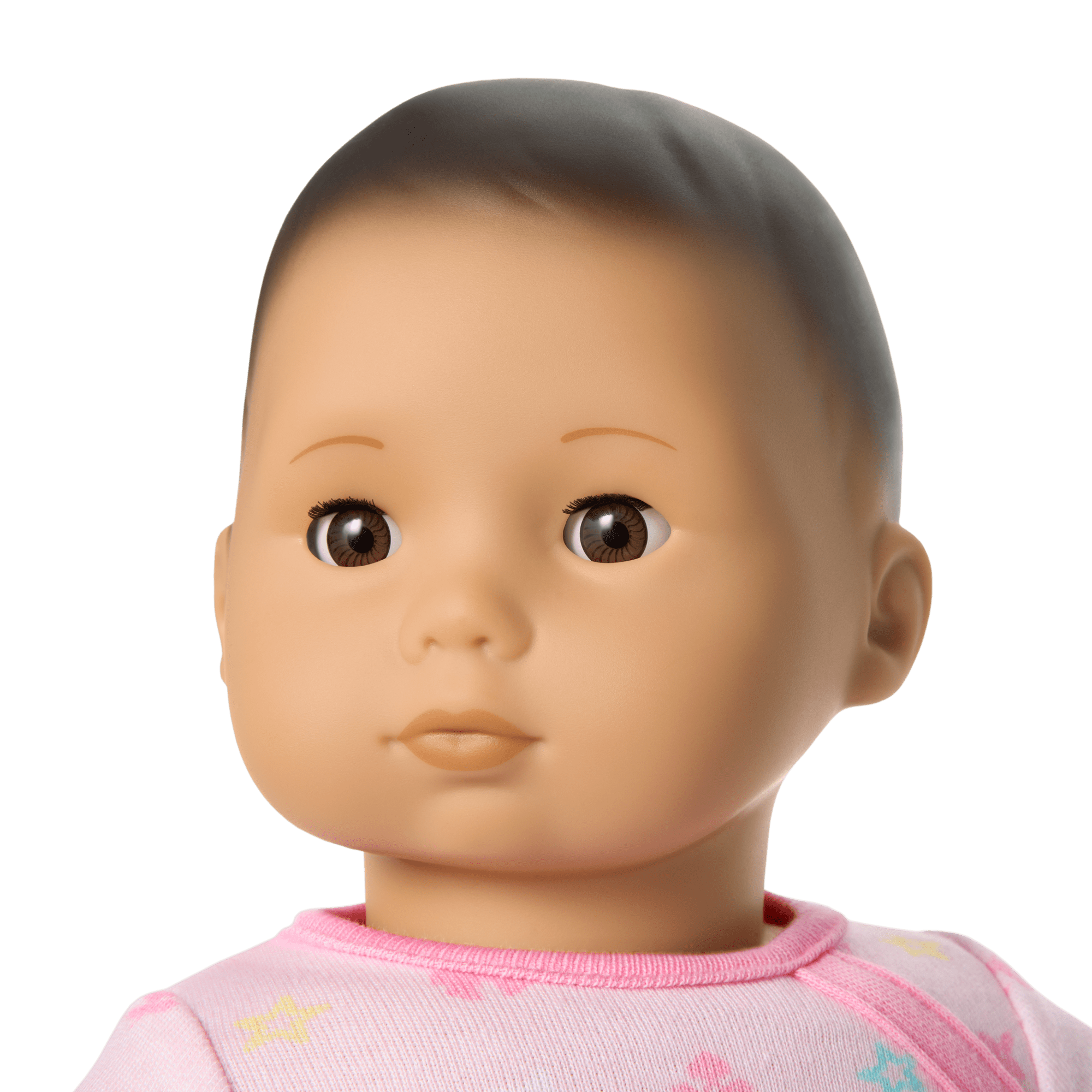 Bitty Baby® Doll #4 with black hair in Pastel Pink - Image 3