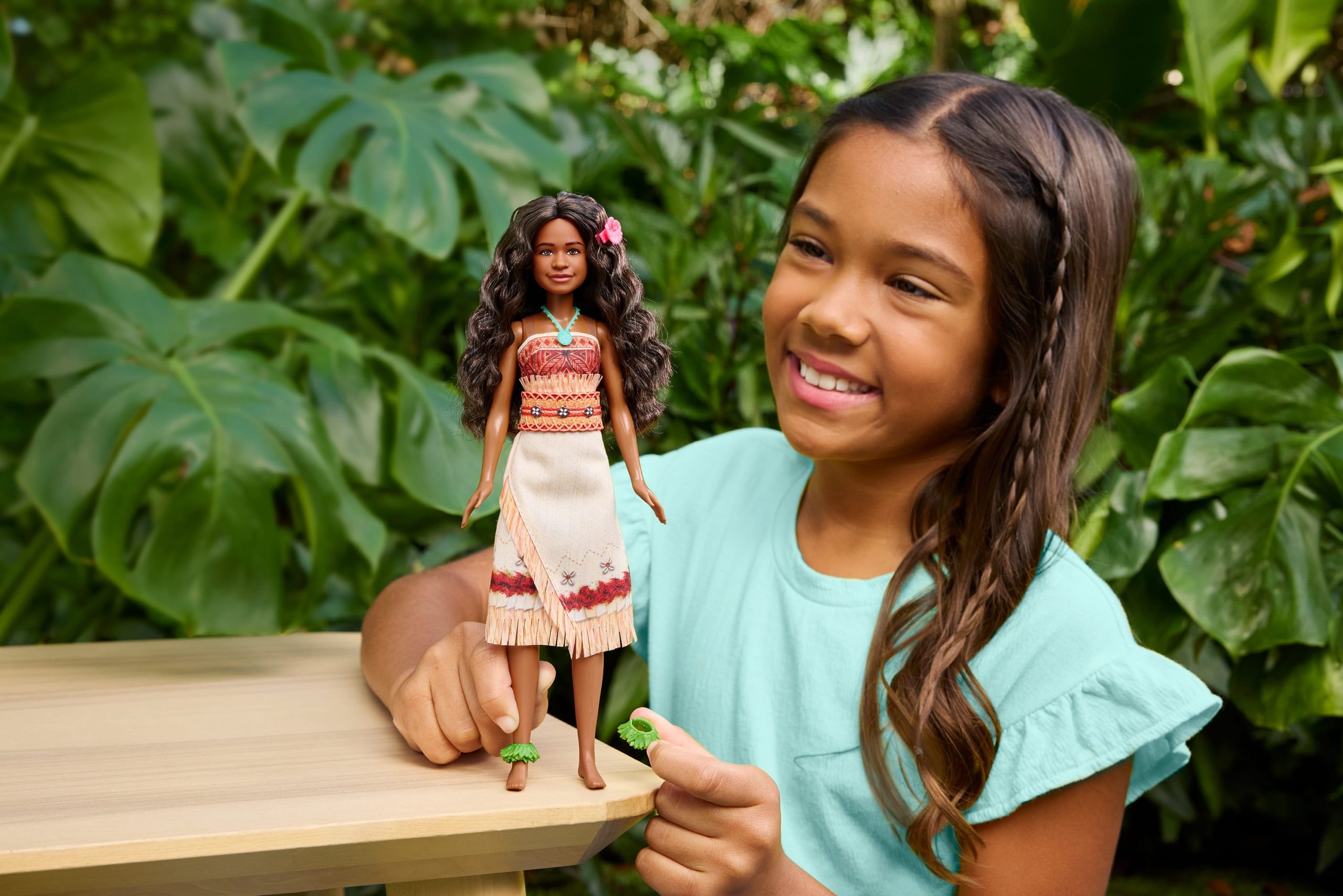 Poupée de Moana Mattel Disney Avec Vêtements Amovibles et 5 Accessoires. Inspirée Par Le Film en Prises de Vues Réelles - Image 2