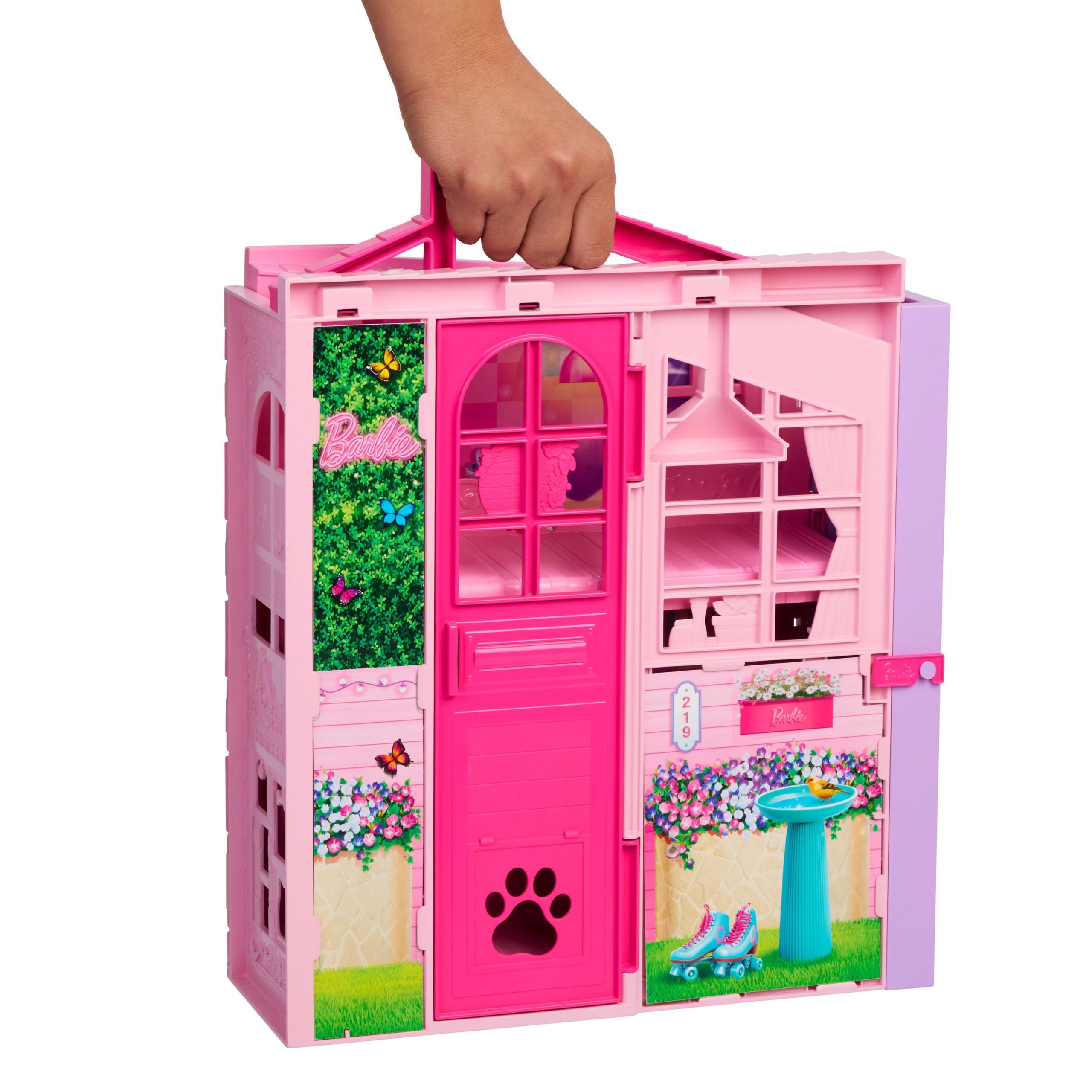 Barbie Weekend Escape House. Dollhouse Playset With 10 Accessories. 4 Play Areas & Kitten - Image 6