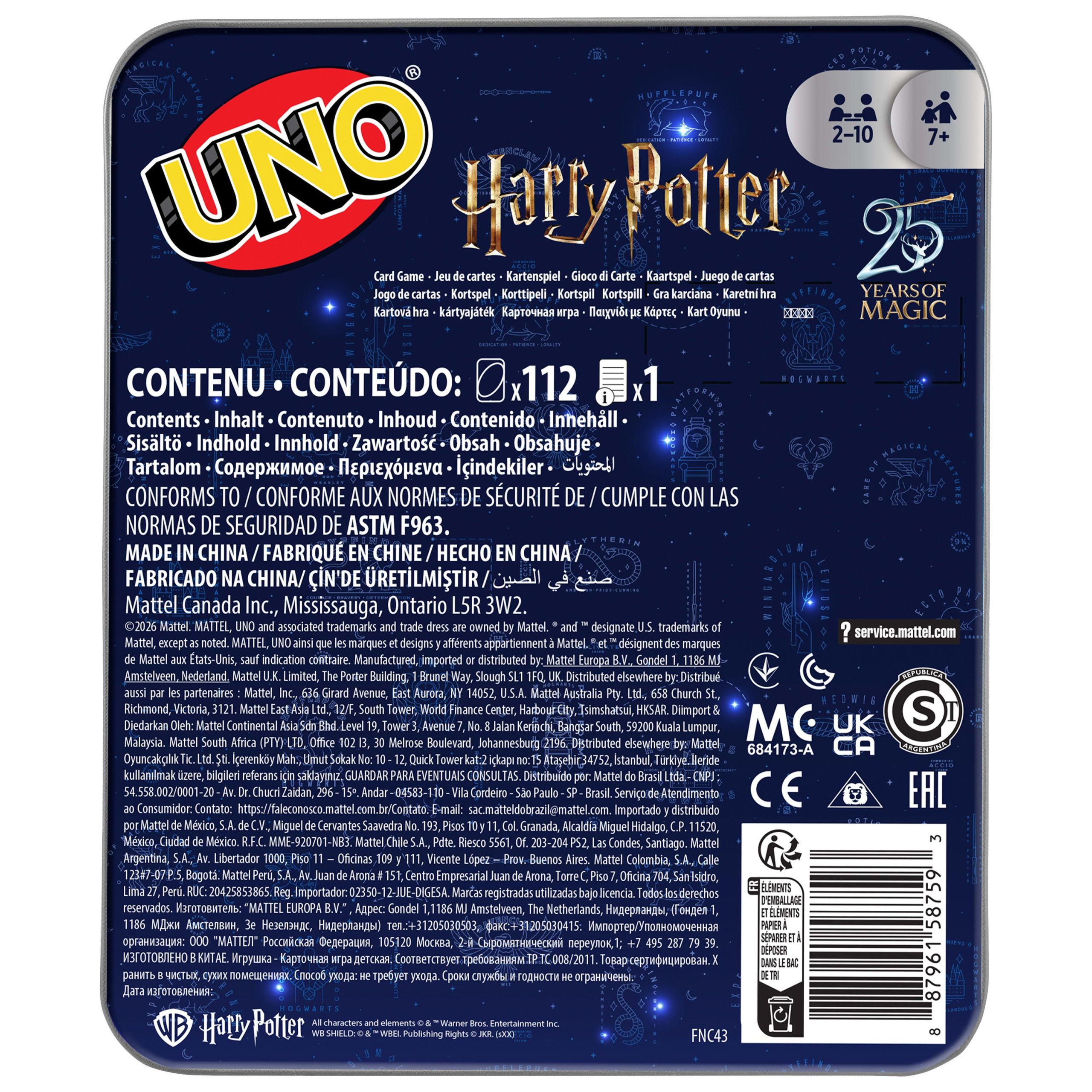 UNO Harry Potter Card Game - Image 5