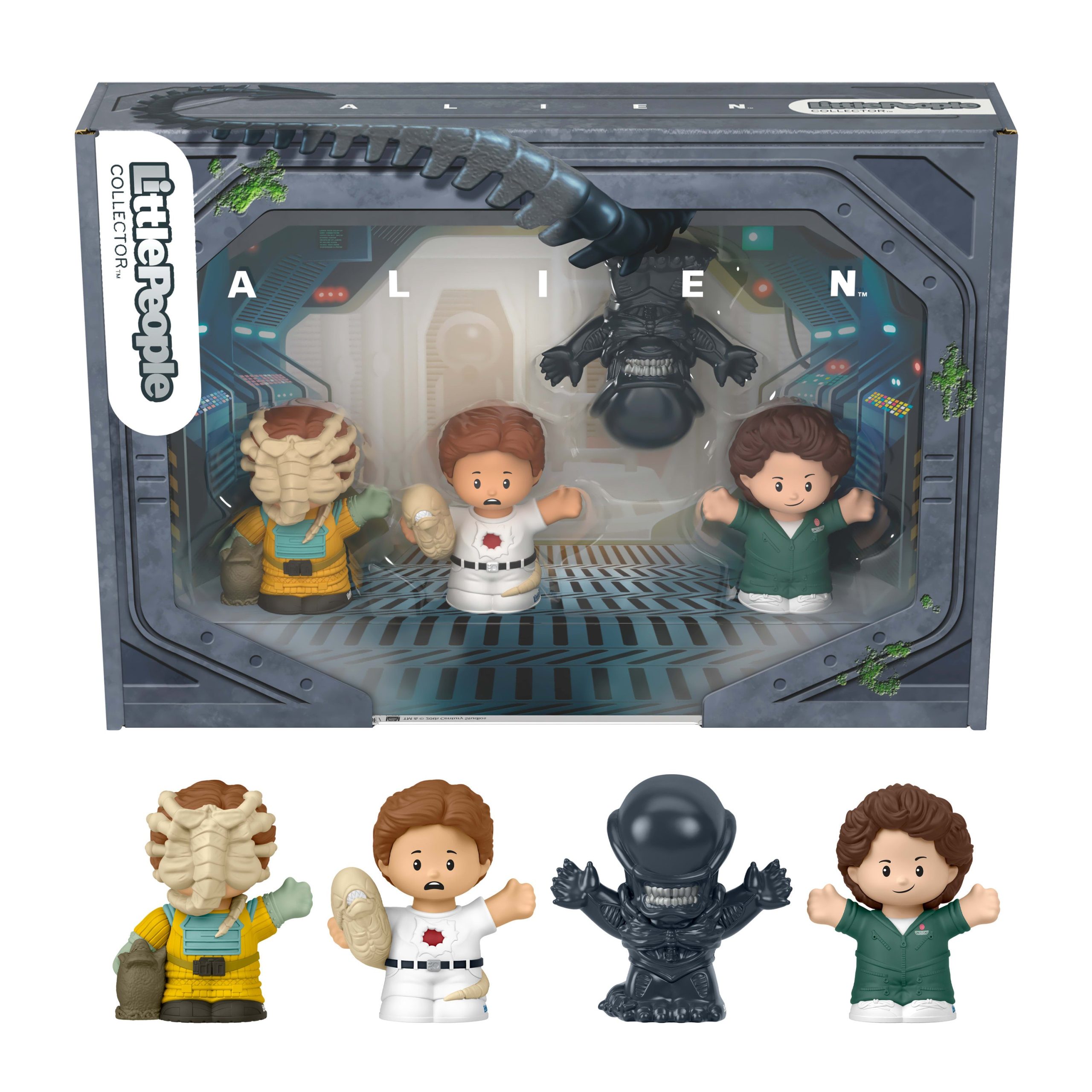 Little People Collector Alien Movie Special Edition Set For Sci-Fi Fans. 4 Figures