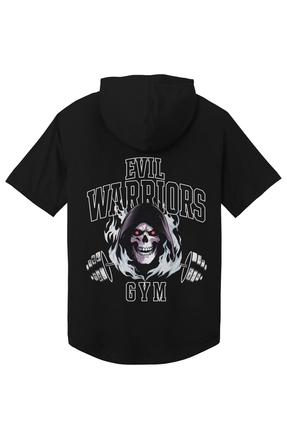 Masters of the Universe Movie Skeletor No Pain No Gain Black Short Sleeved Hoodie - Image 2