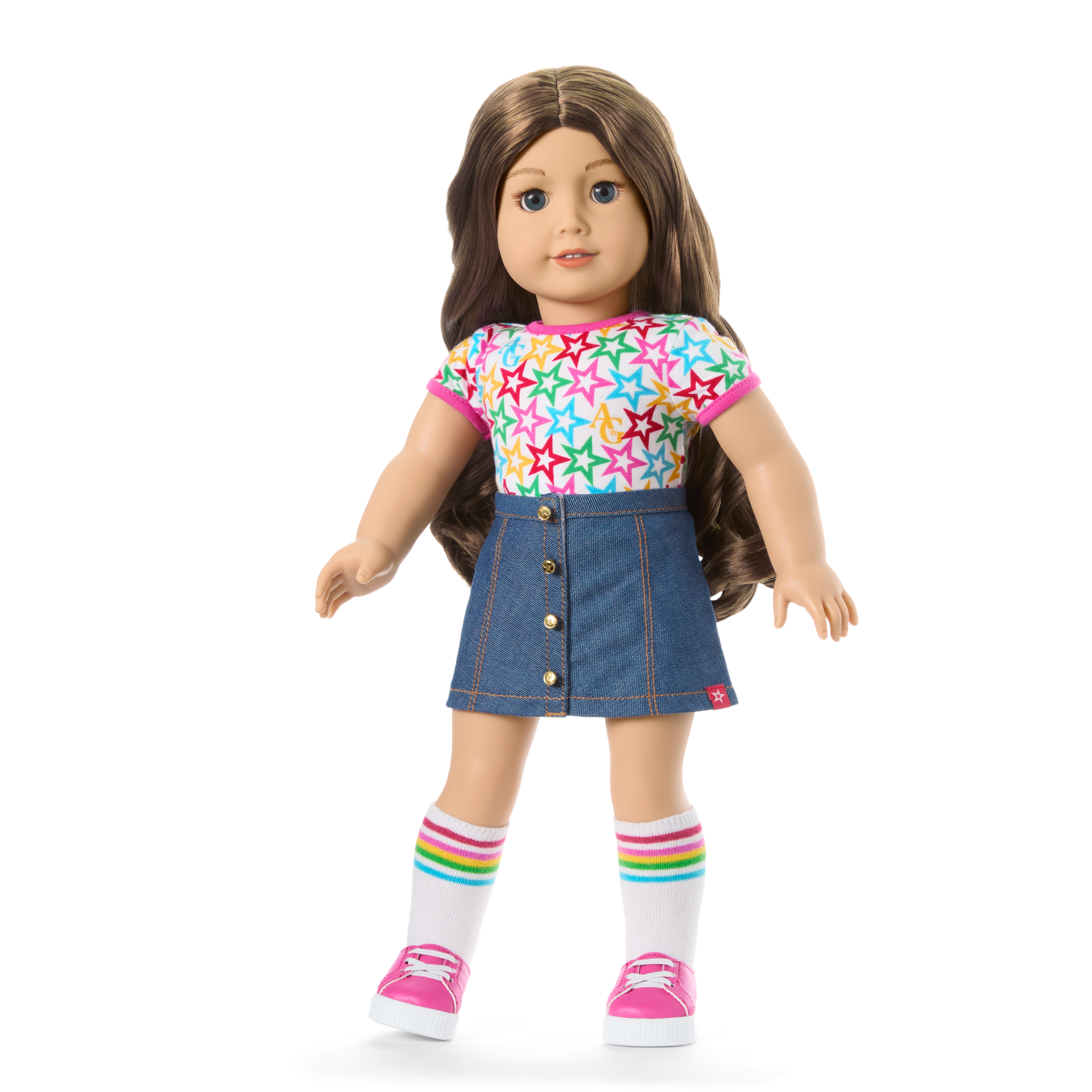 Truly Me™ 18-inch Doll #126 with wavy brown hair - Image 7