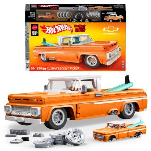 Mattel Brick Shop Hot Wheels Custom '62 Chevy Pickup Building Toy Kit (858 Pieces). For Collectors