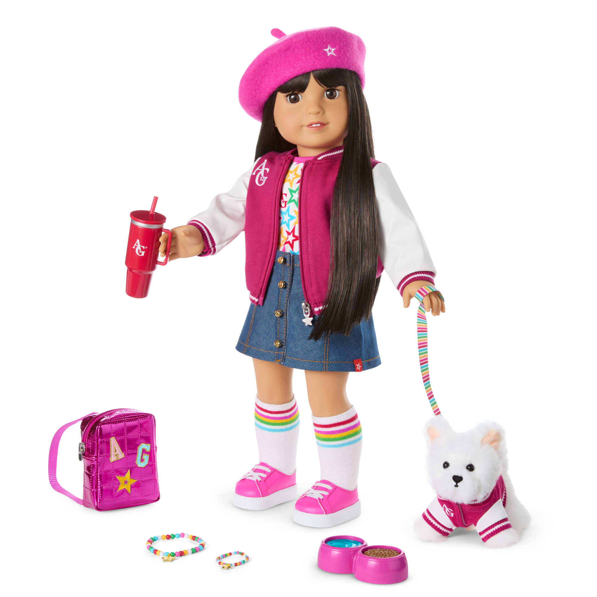Truly Me™ 18-inch Doll #130 with straight black-brown hair - Image 17