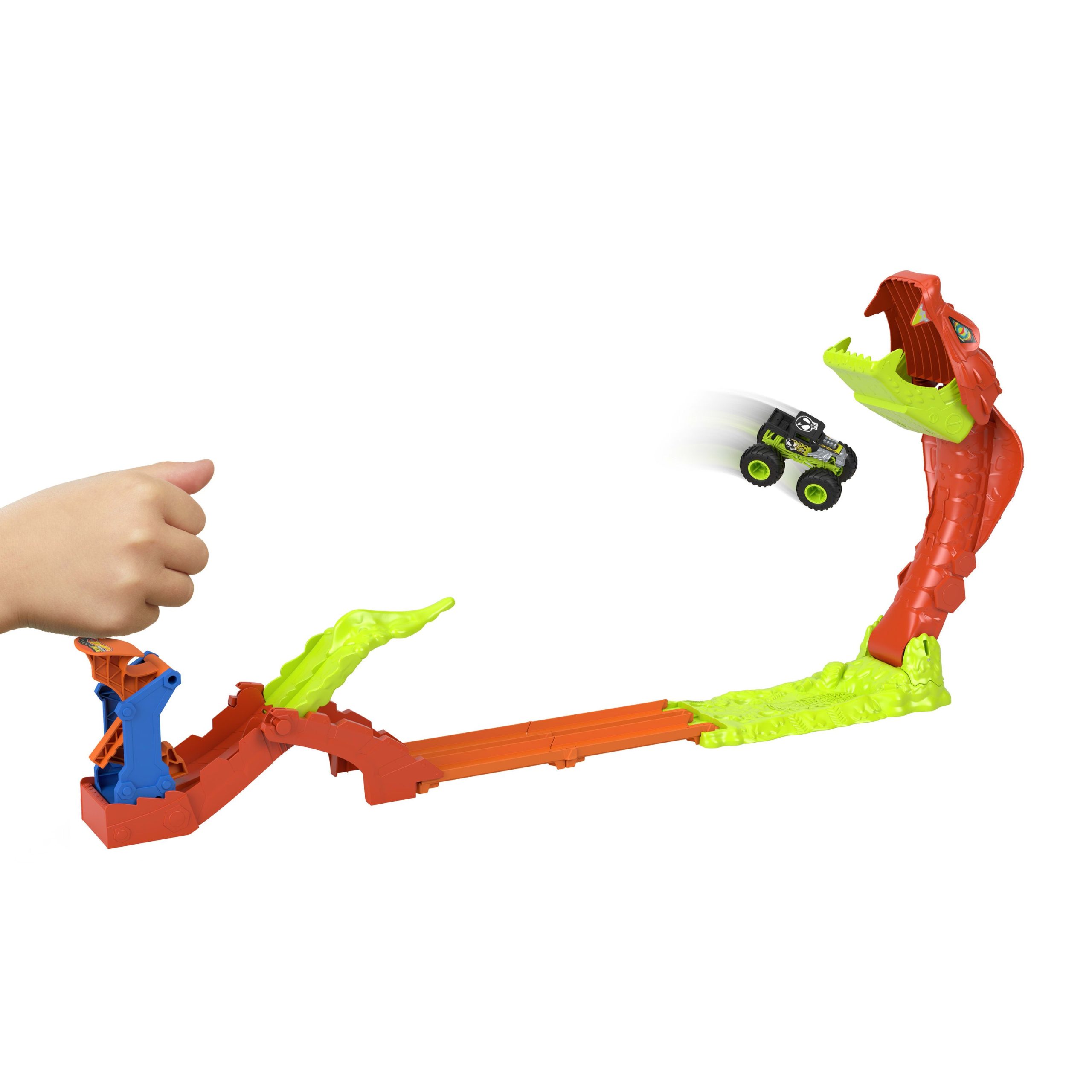 Hot Wheels Monster Trucks Pista de Juguete mordida de serpiente - Image 3