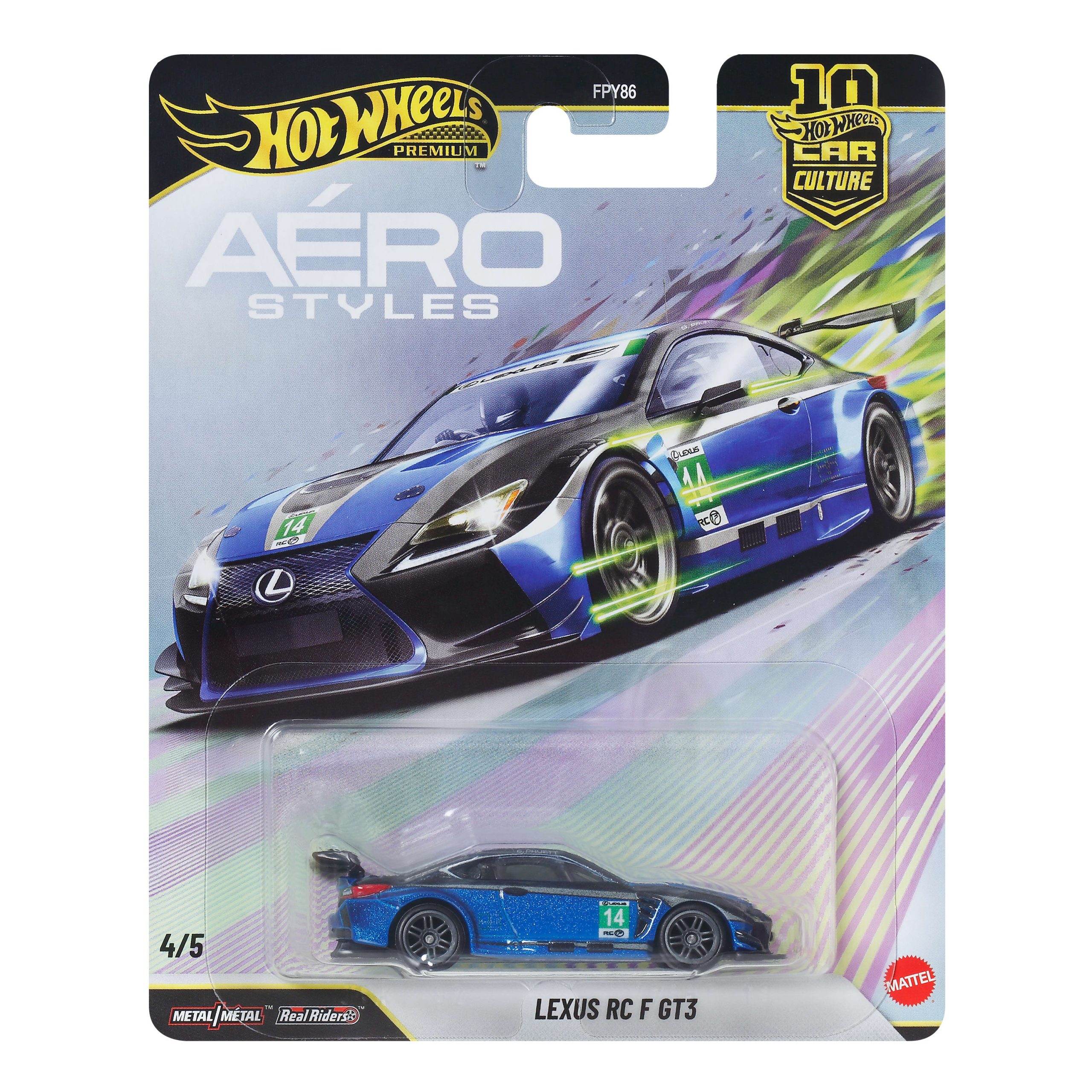 Hot Wheels Premium Car Culture Aéro Styles Lexus RC F GT3