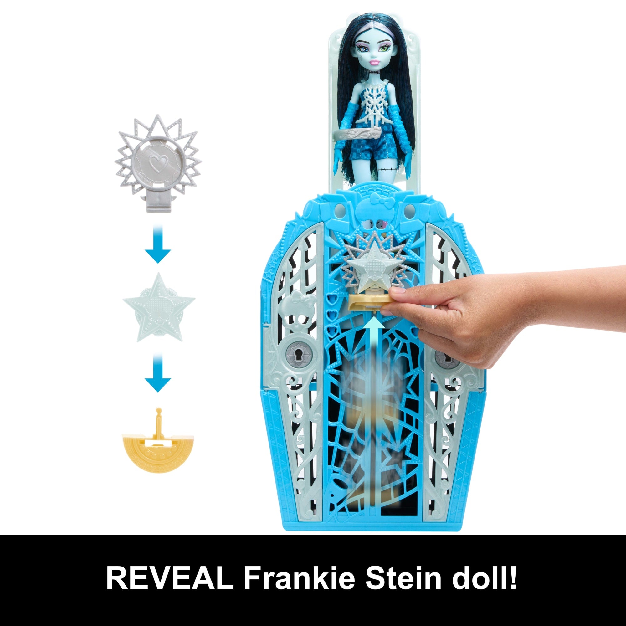 Monster High Skulltimate Secrets Hauntlywood Mysteries Doll. Frankie Stein With 19+ Surprises - Image 5
