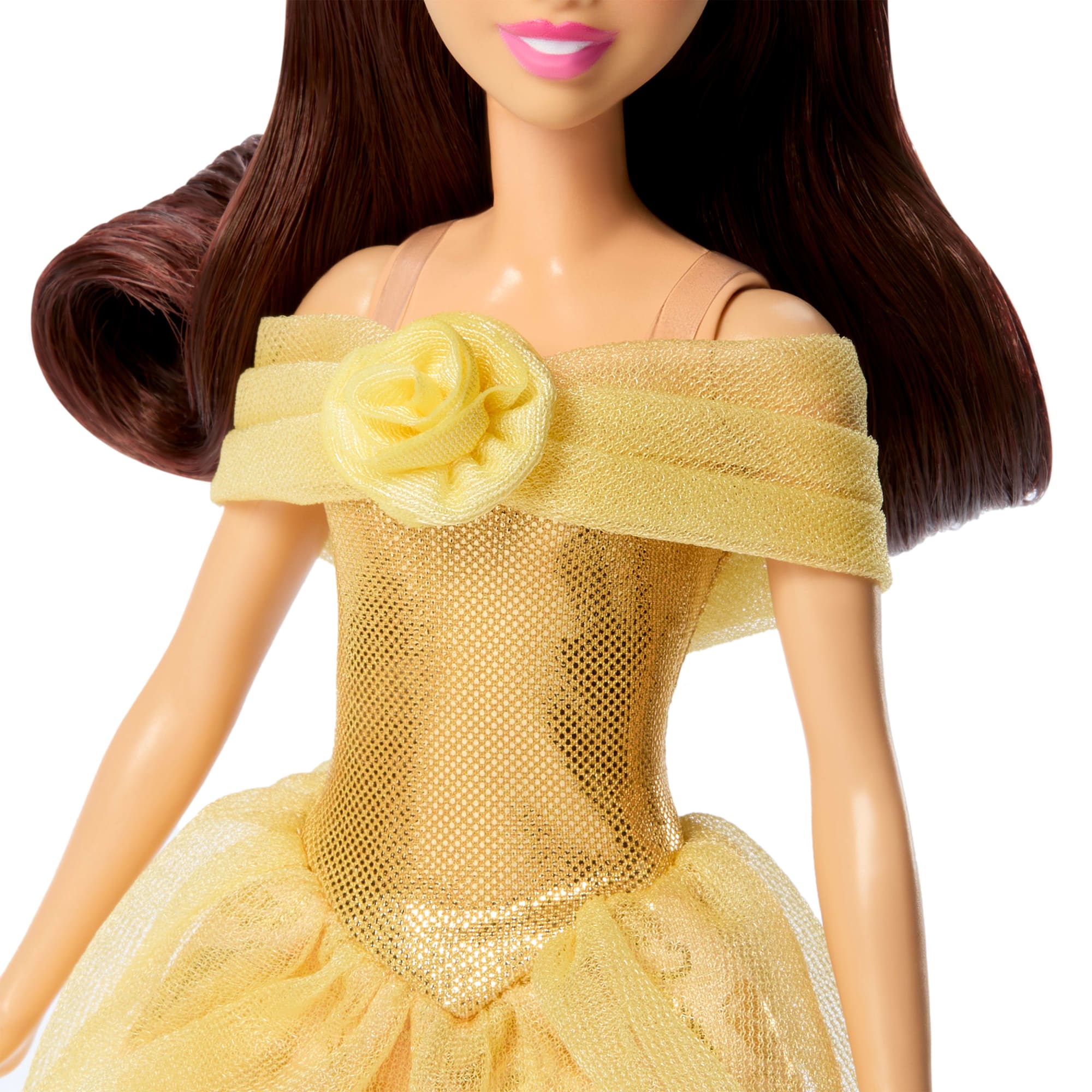 Disney Princess Enchanted Stories Belle Fashion Doll With Sparkling Dress & Accessories. Posable - Image 4