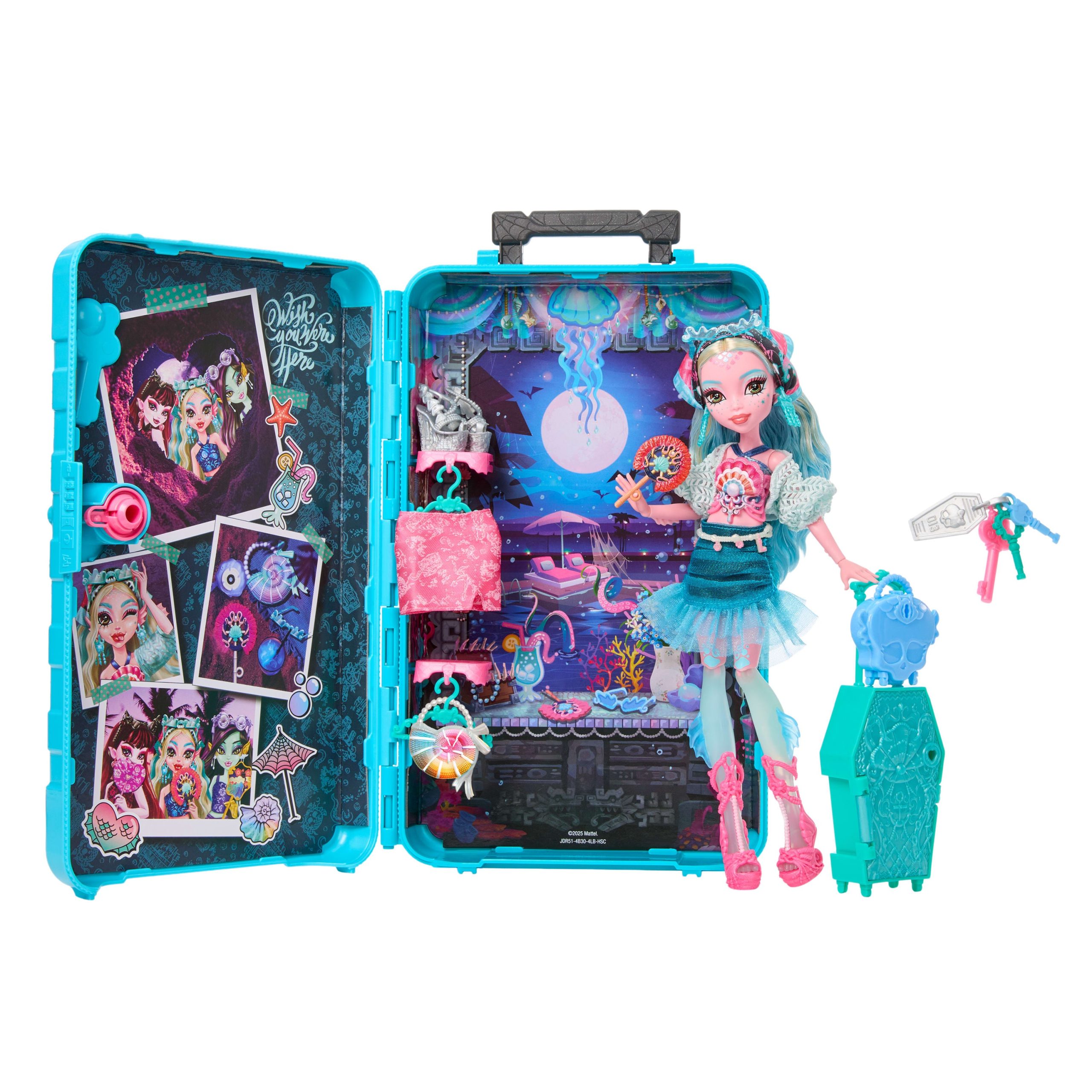 Monster High Skulltimate Secrets Gore-Geous Oasis Playset. Lagoona Blue Doll And Accessories - Image 4