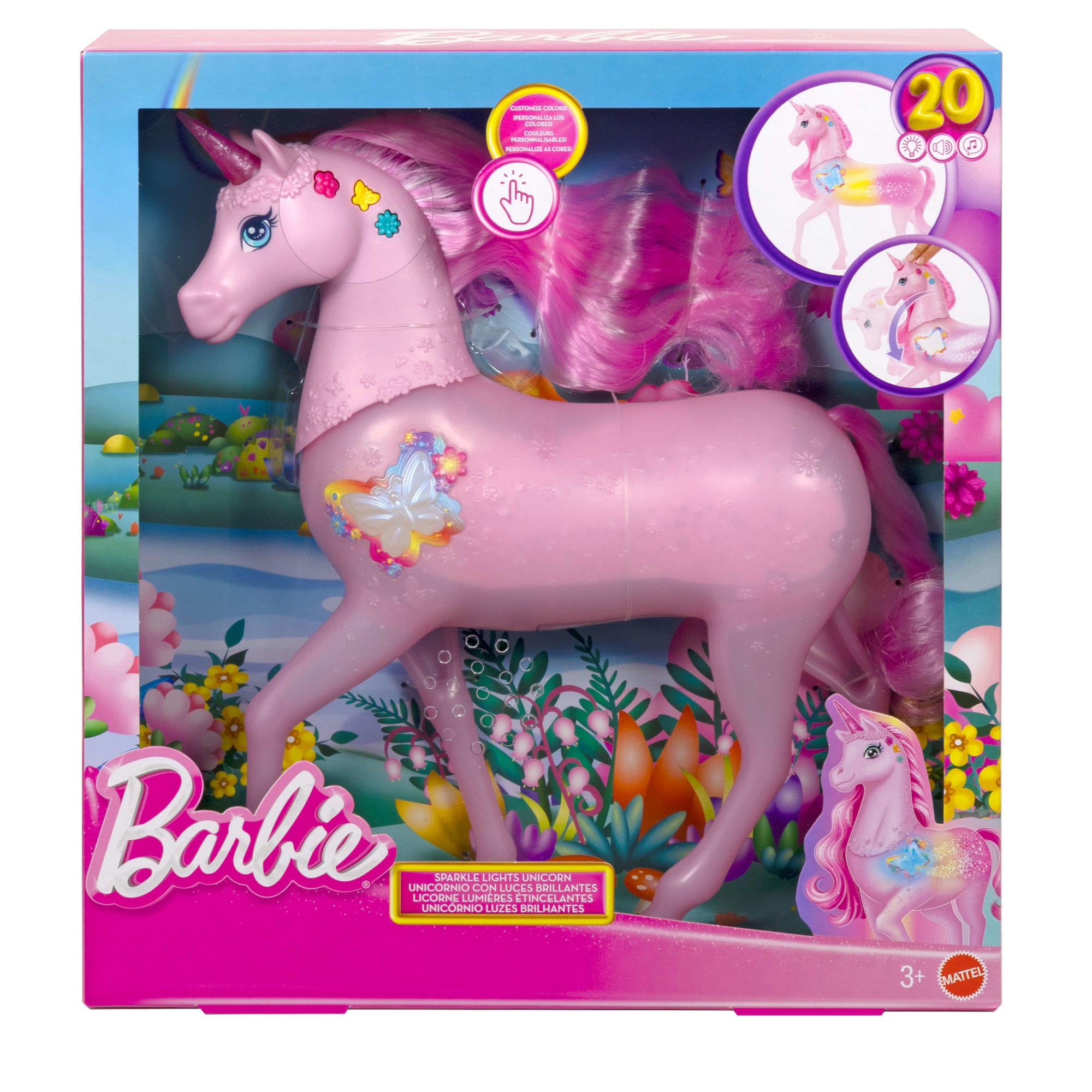 Barbie Fantasia Conjunto de Brinquedo Unicórnio com Luz e Som - Image 6