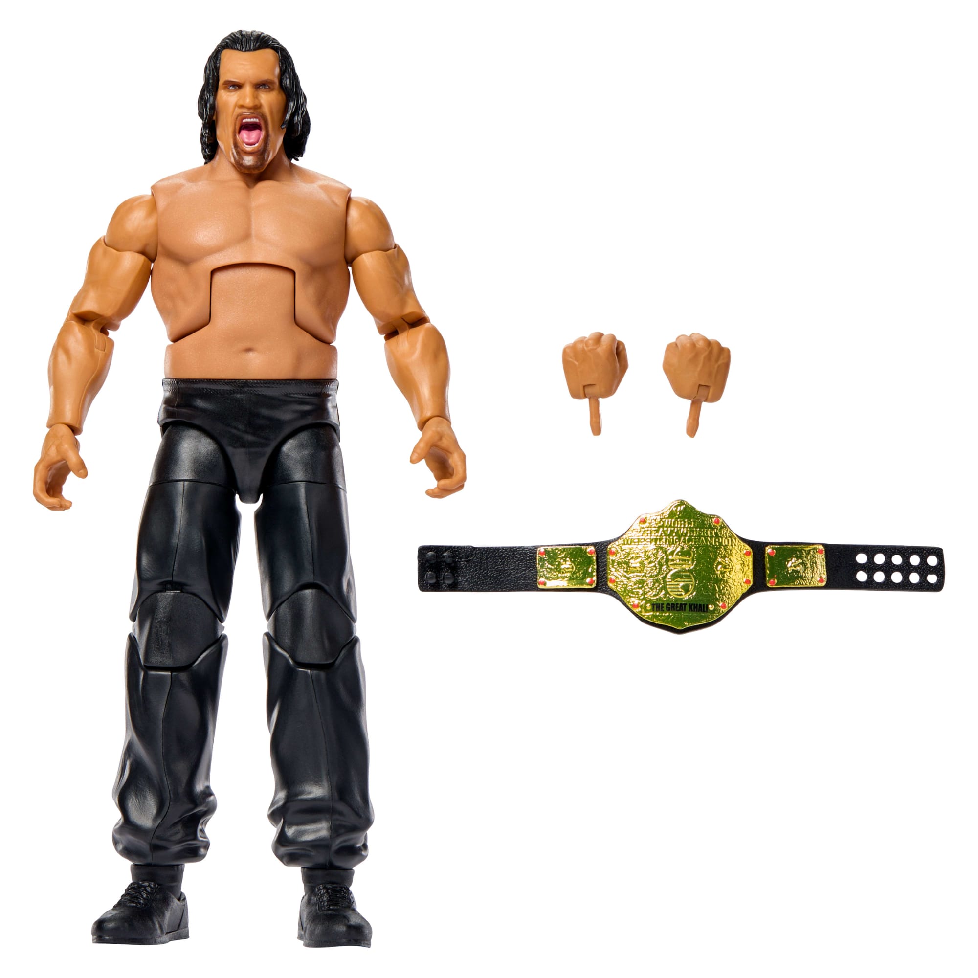 WWE Elite Great Khali Smash Action Figure. Series #123 Set. 6-Inch Collectible With Accessories