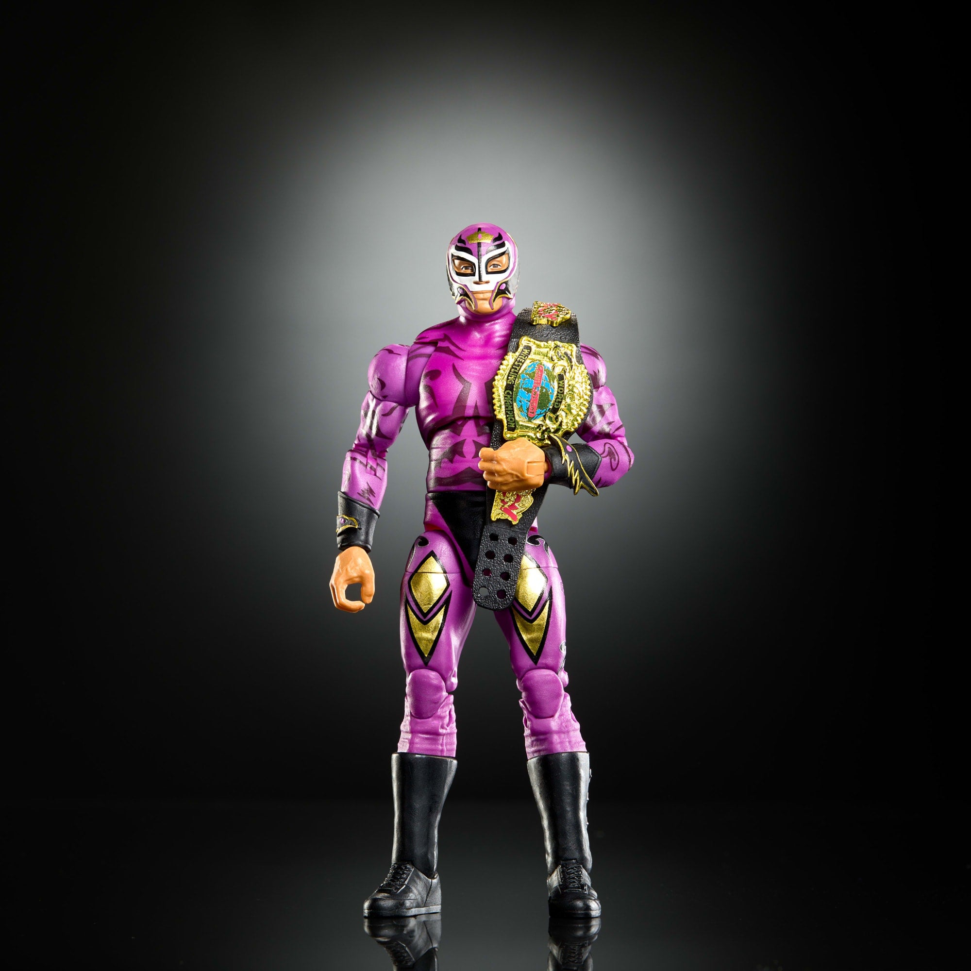 WWE Legends Ultimate Edition Rey Mysterio Action Figure & Accessories Set. 6-Inch Collectible - Image 5