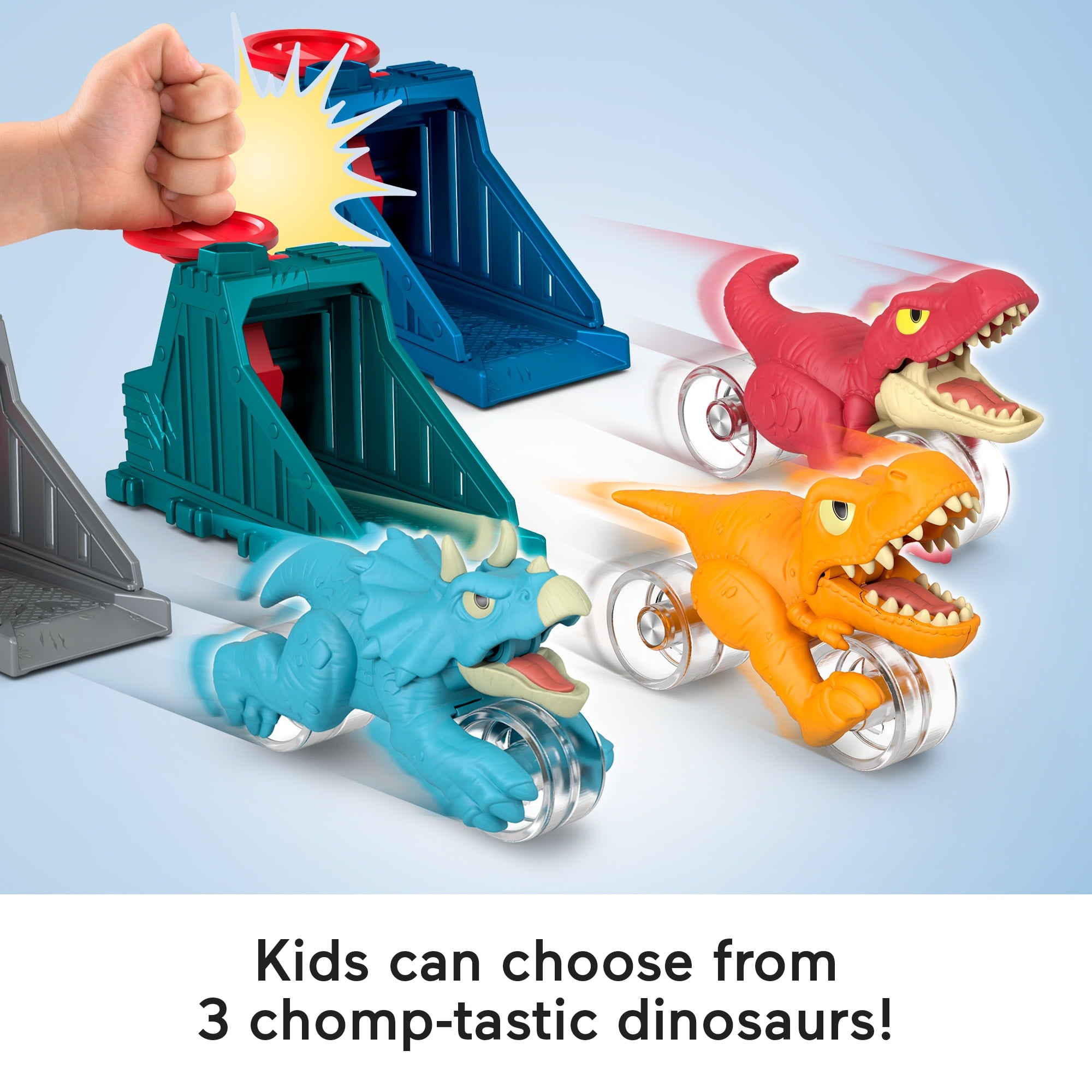 Imaginext Jurassic World Launcher Set With Chomping Toy T. Rex & 2 Accessories - Image 2
