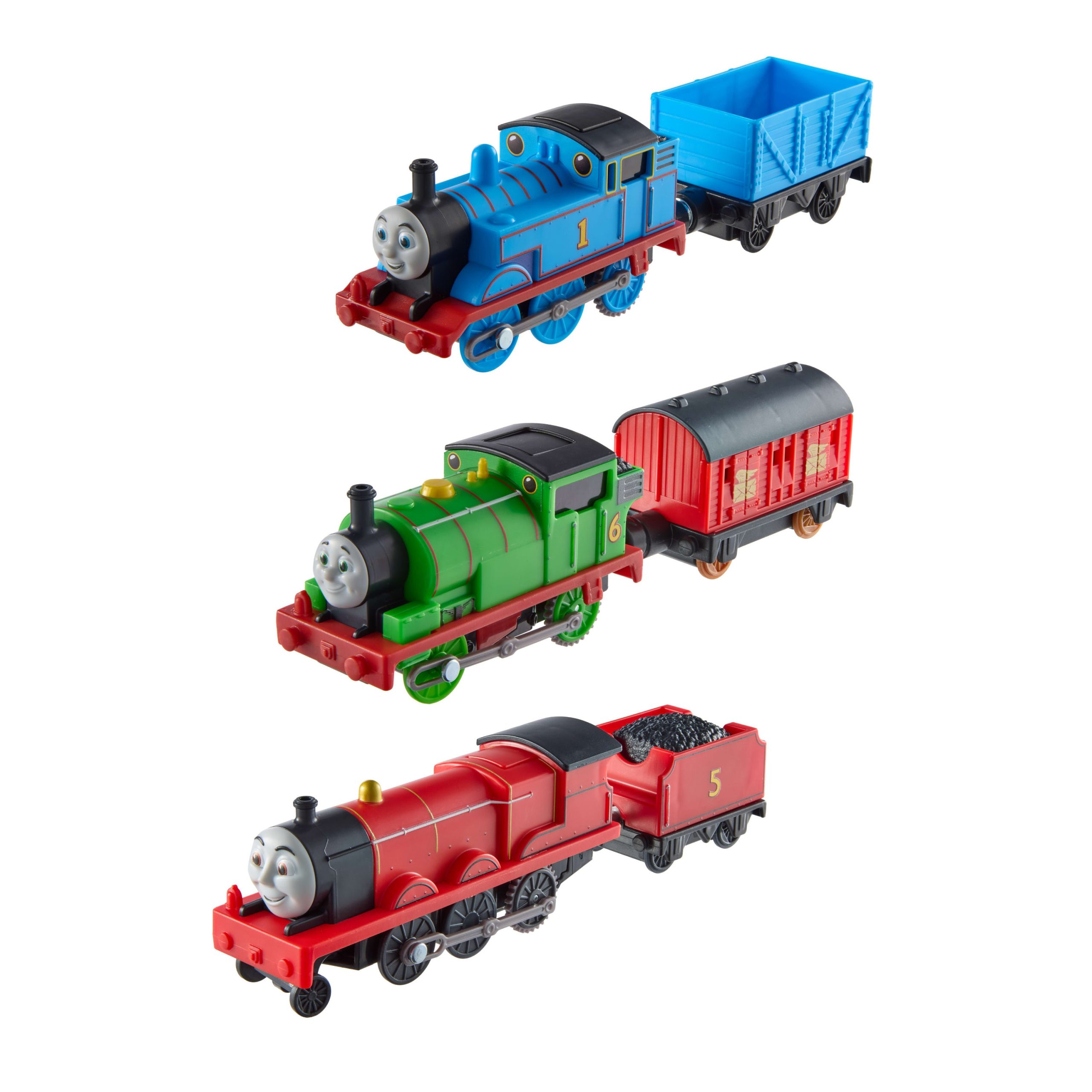 Thomas & Friends By Fisher-Price Motorized Engine Multipack. Battery-Powered Thomas. Percy & James - Image 2