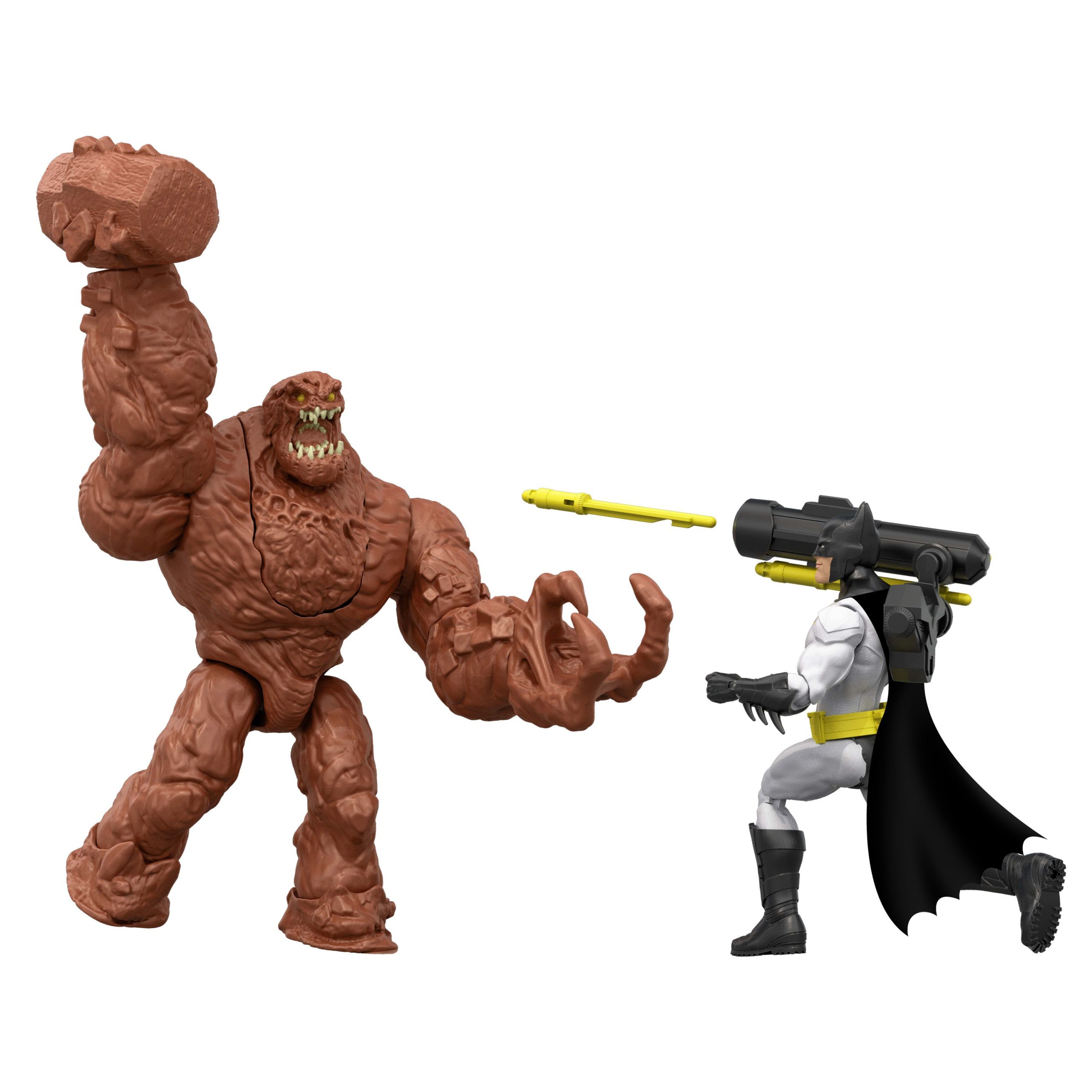DC Premier Batman vs Clayface Pack. 6.5 Inch Super Hero And Villian With Blaster & Hammer Arm - Image 2