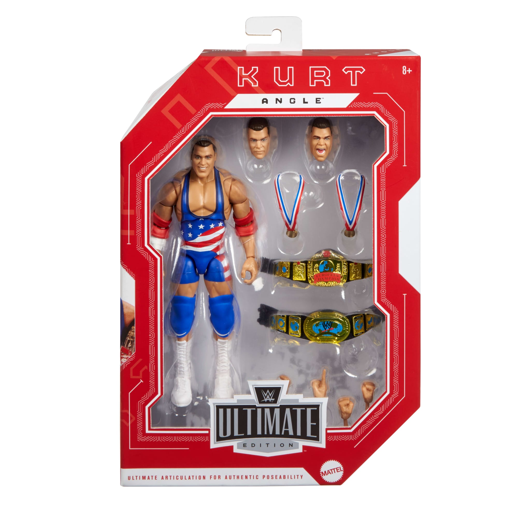 WWE Ultimate Edition Monday Night War Kurt Angle Action Figure & Accessories Collectible Set. 6-Inch - Image 2
